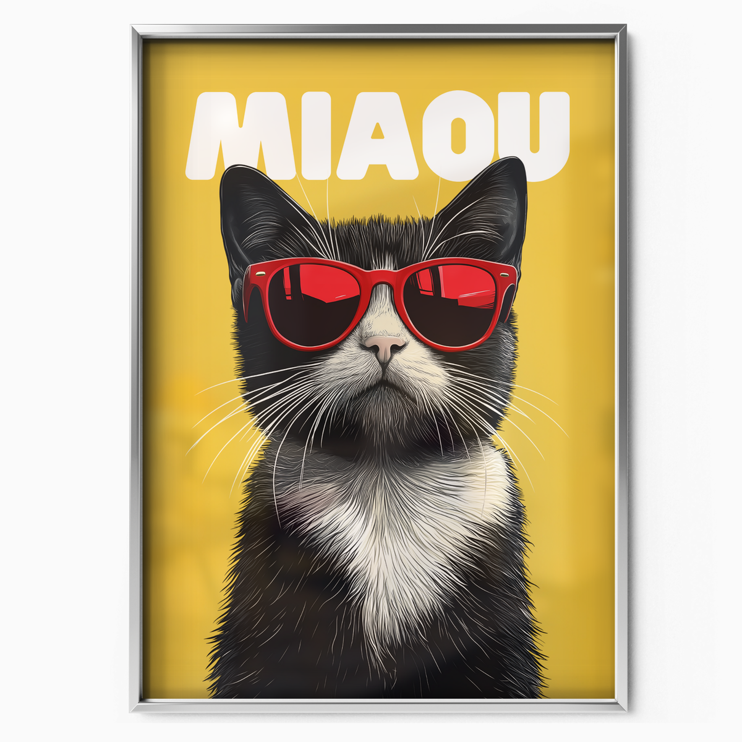 Groovy Cat Yellow Miaou