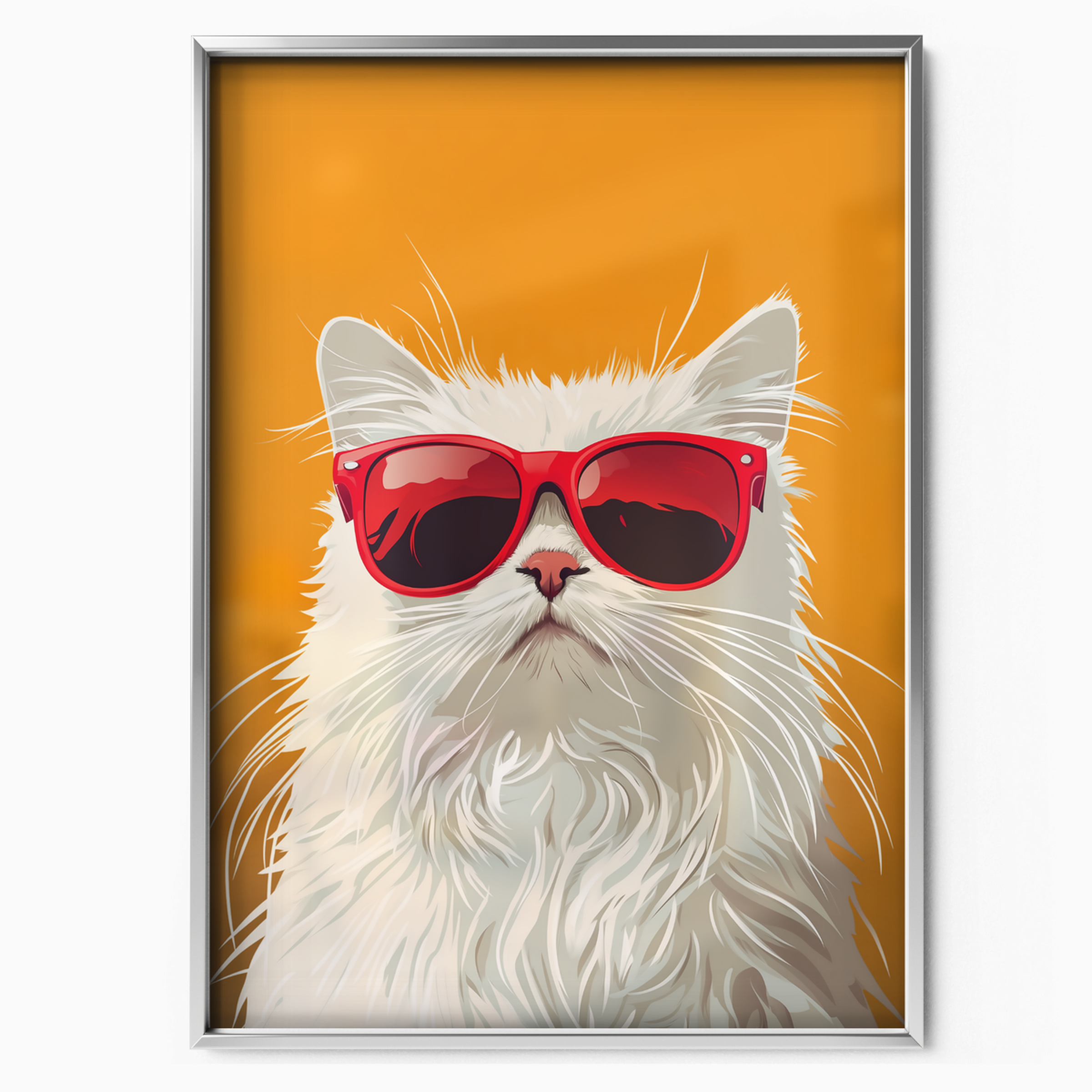 Groovy Fluffy Cat Orange