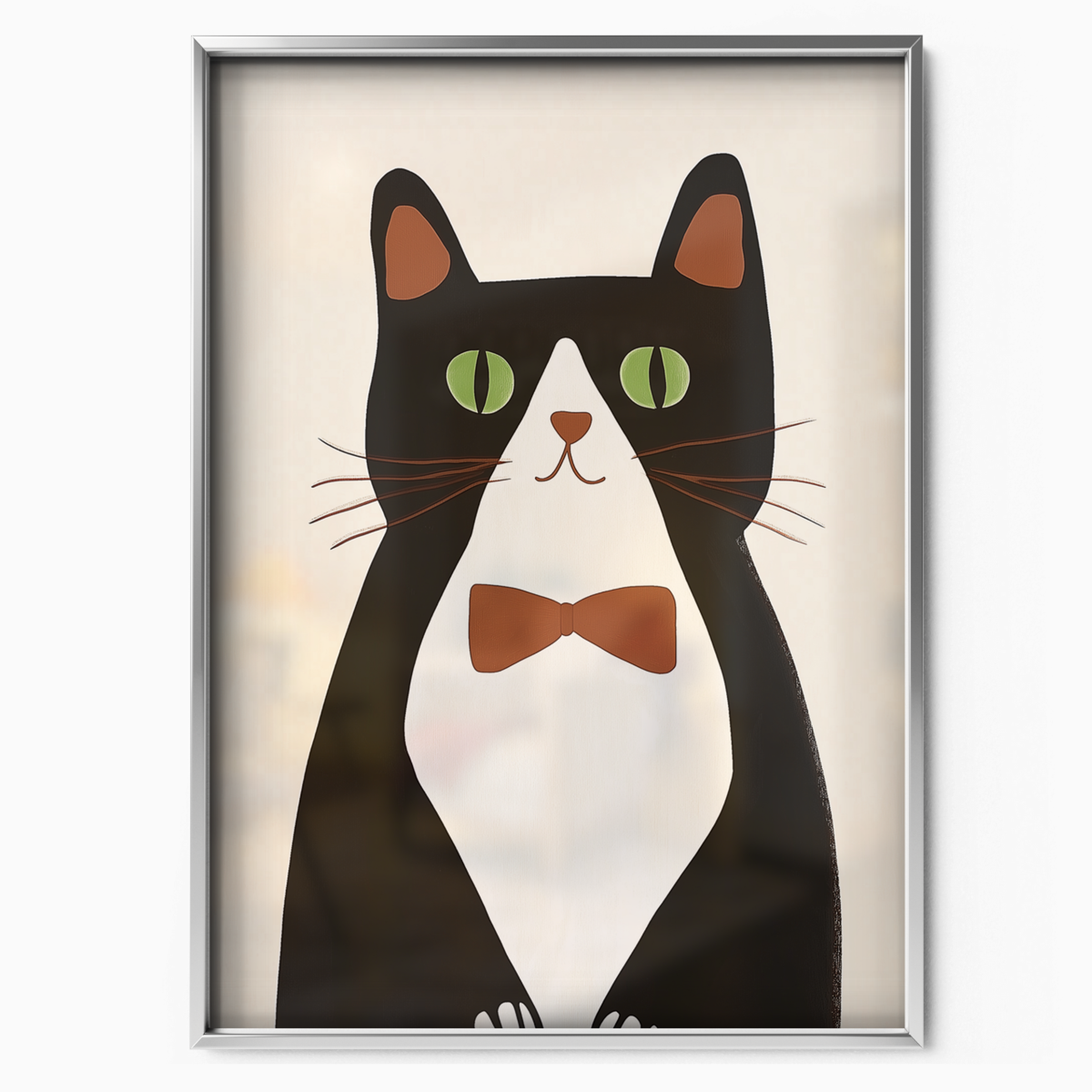 Pop Cat Brown Bowtie