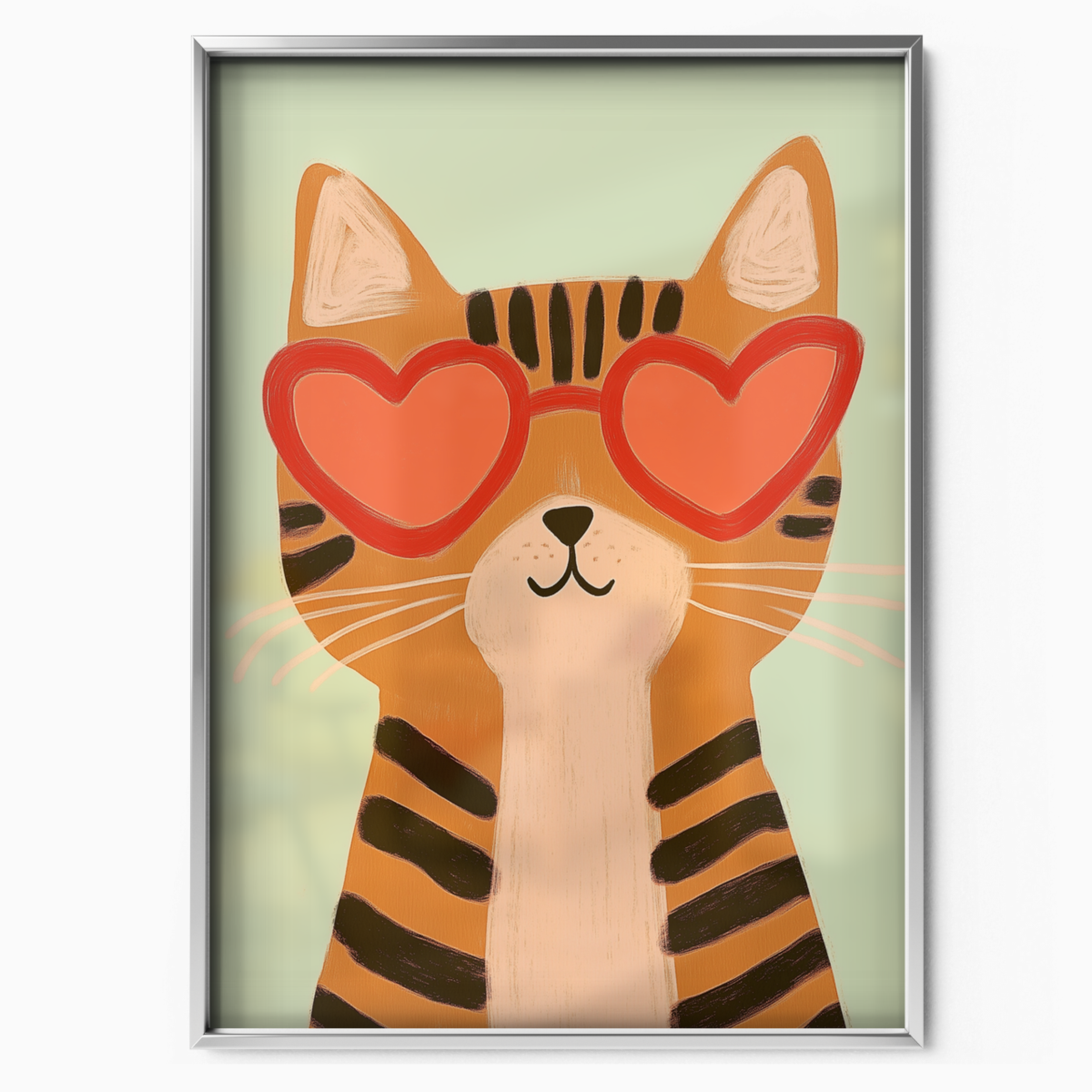 Pop Cat Heart Glasses