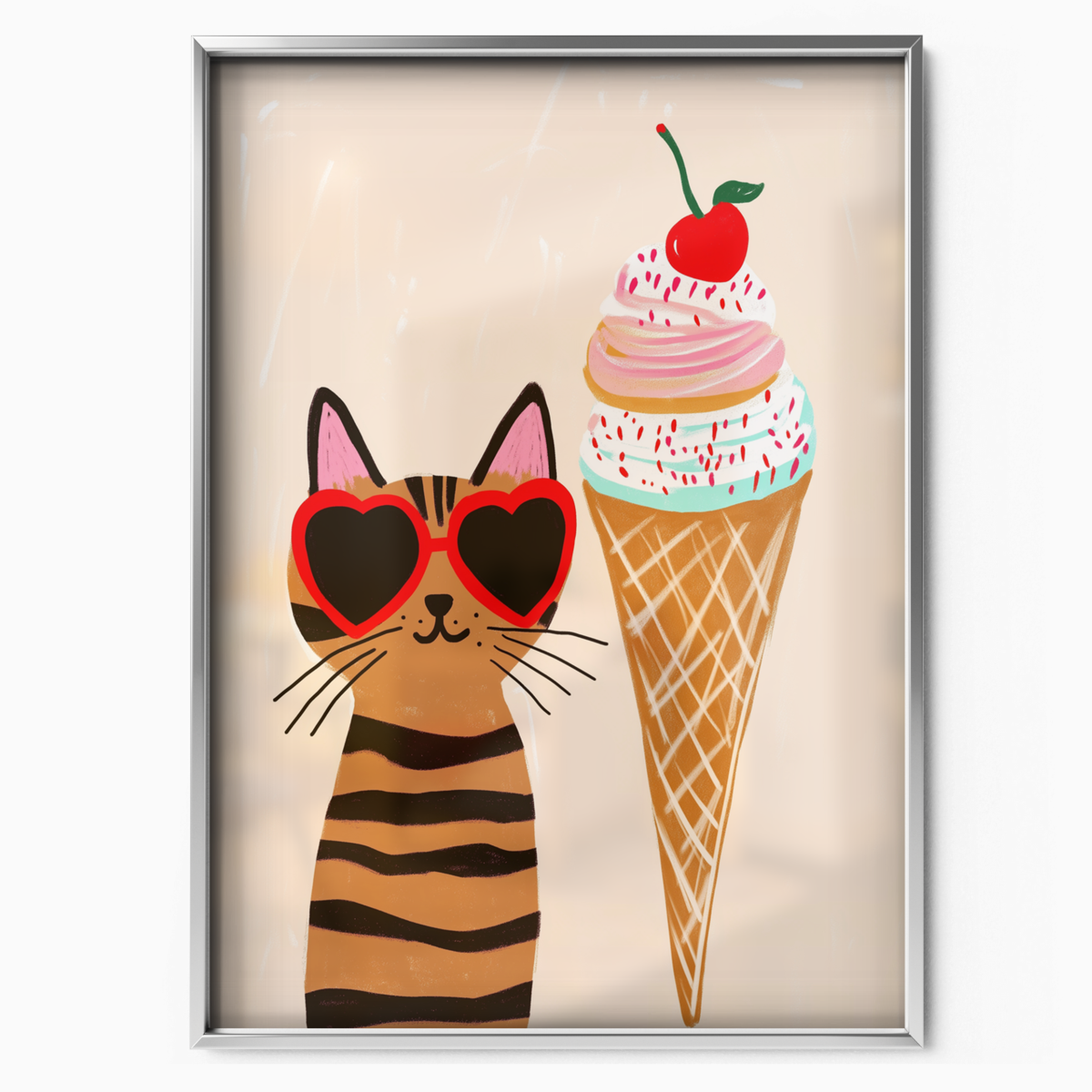 Pop Cat Ice Cream Love