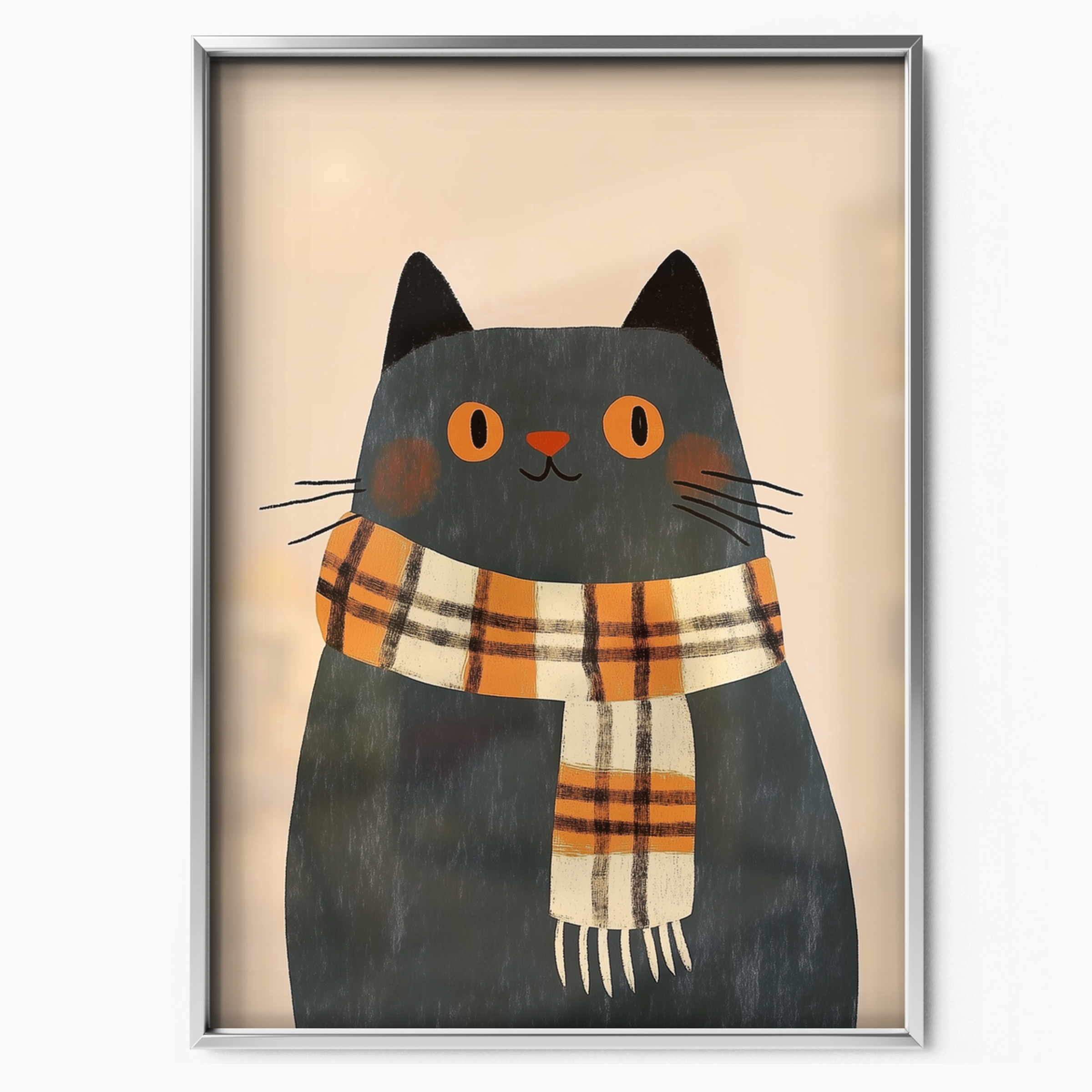 Pop Cat Orange Scarf