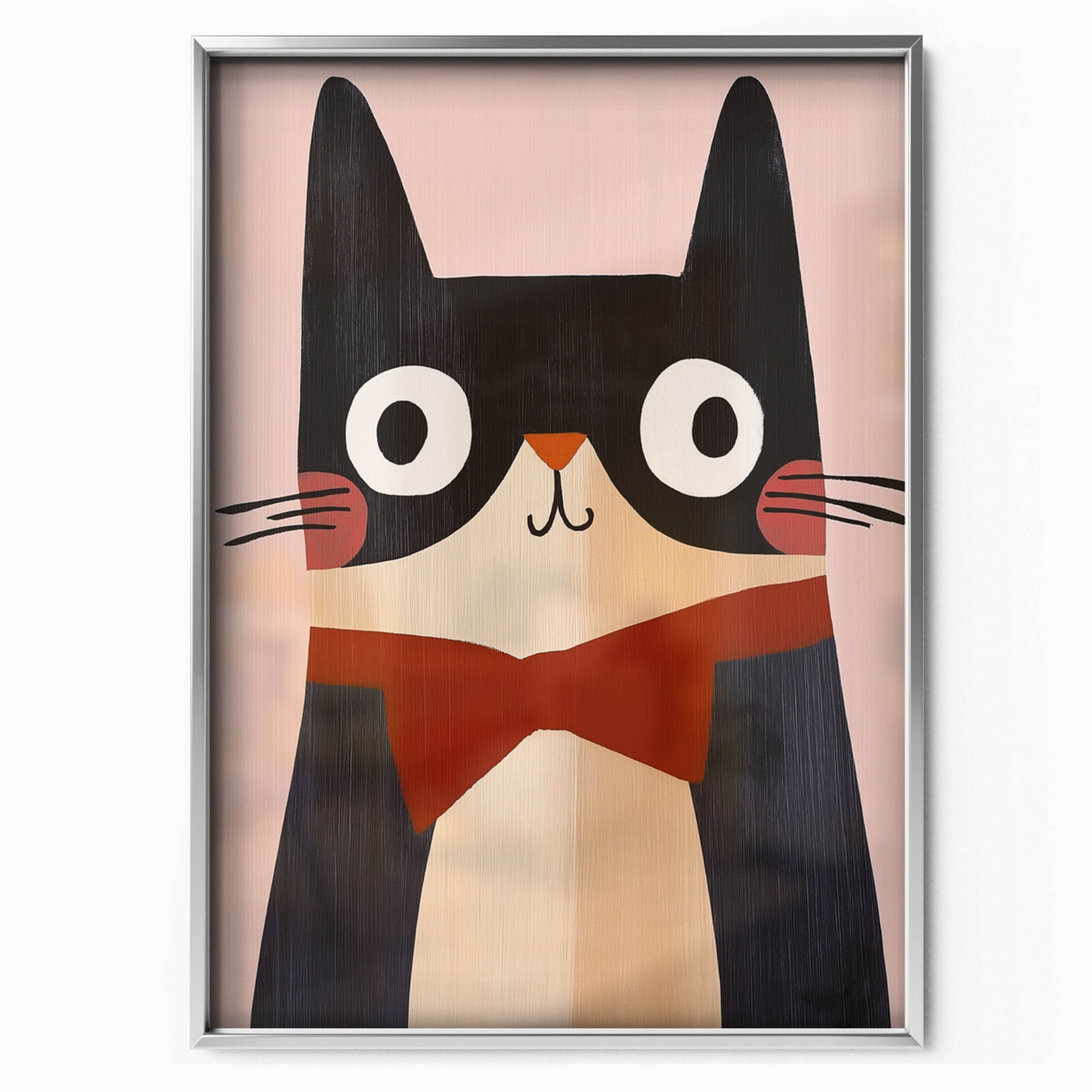Pop Cat Red Bowtie