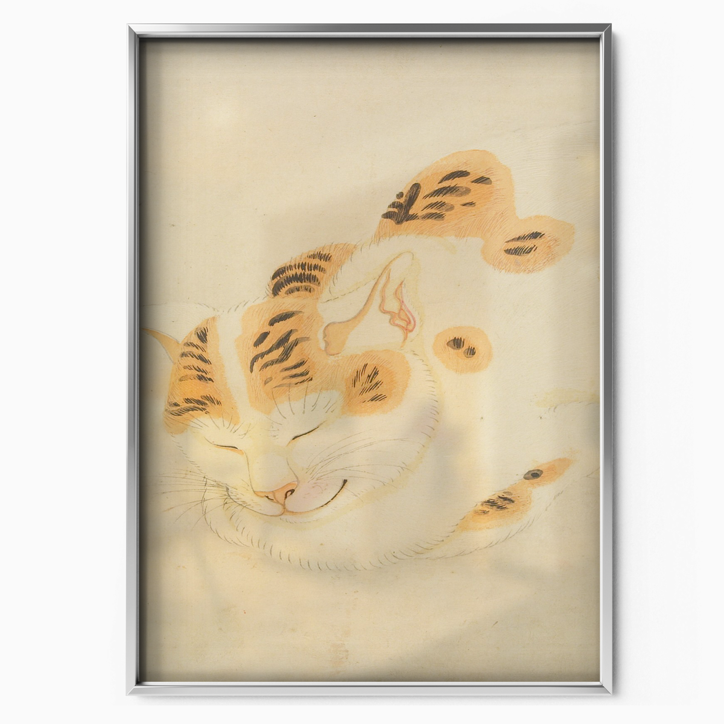 Sleeping Cat Japanese Art