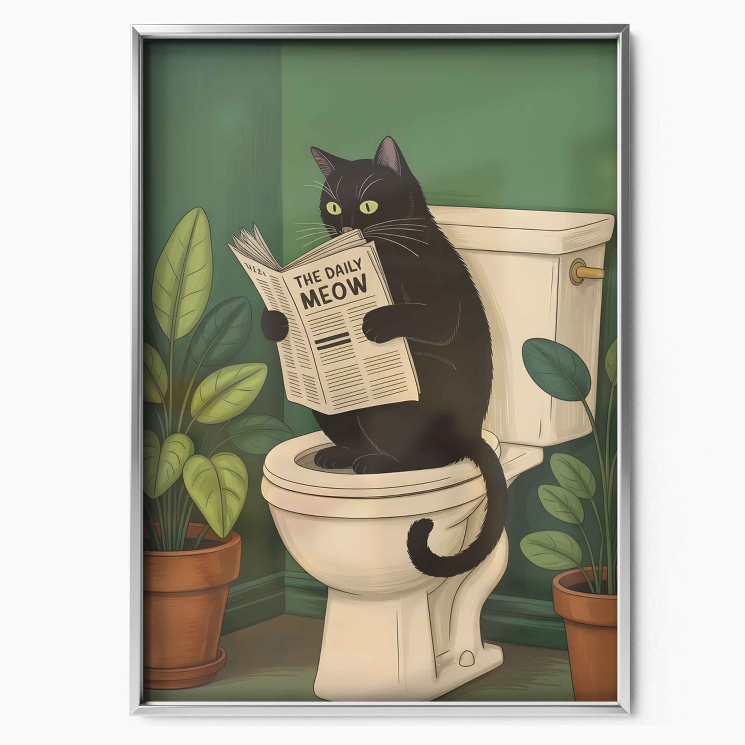Toilet Reader Cat 2