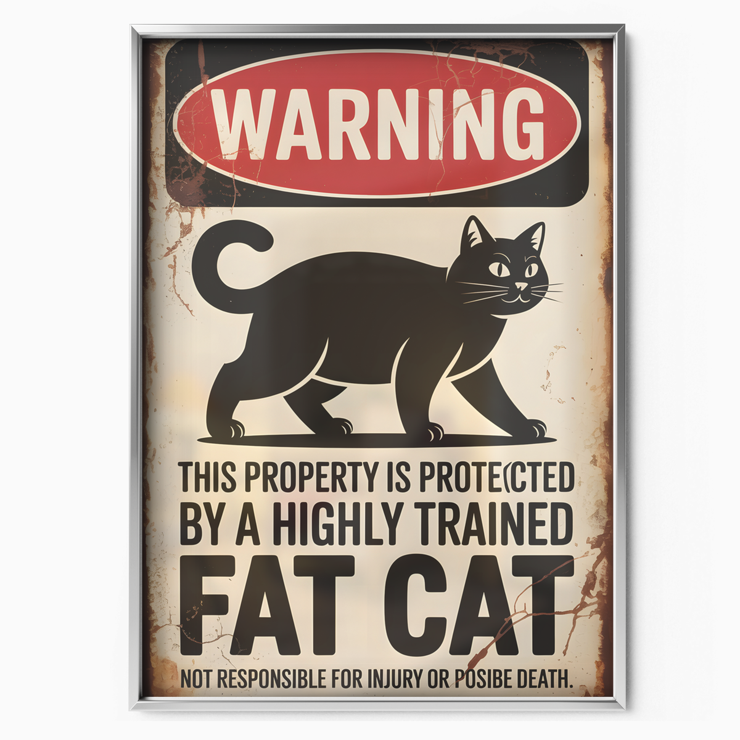 Warning Fat Cat
