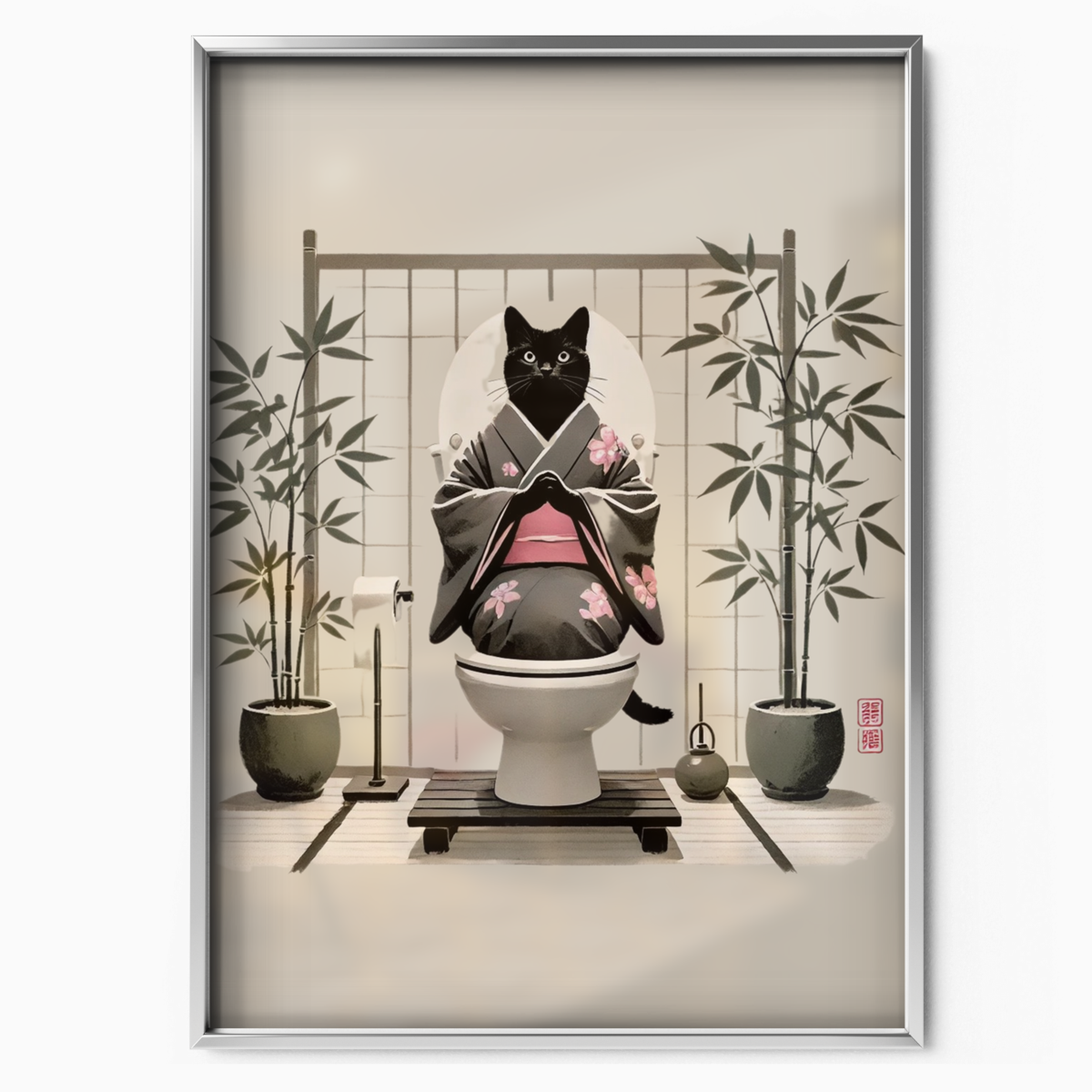 Zen Cat Bamboo Spirit