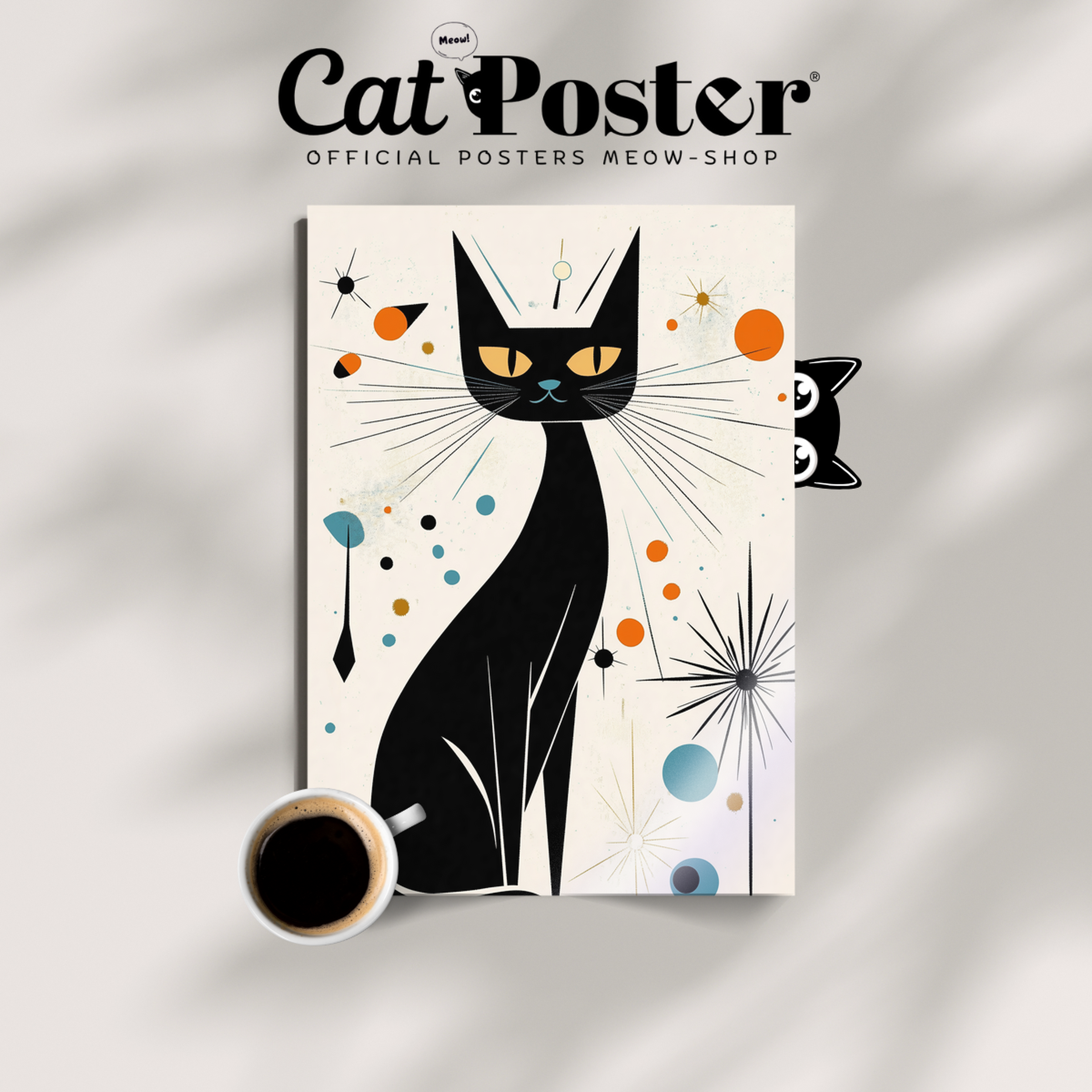 Atomic Cat Starburst Charm