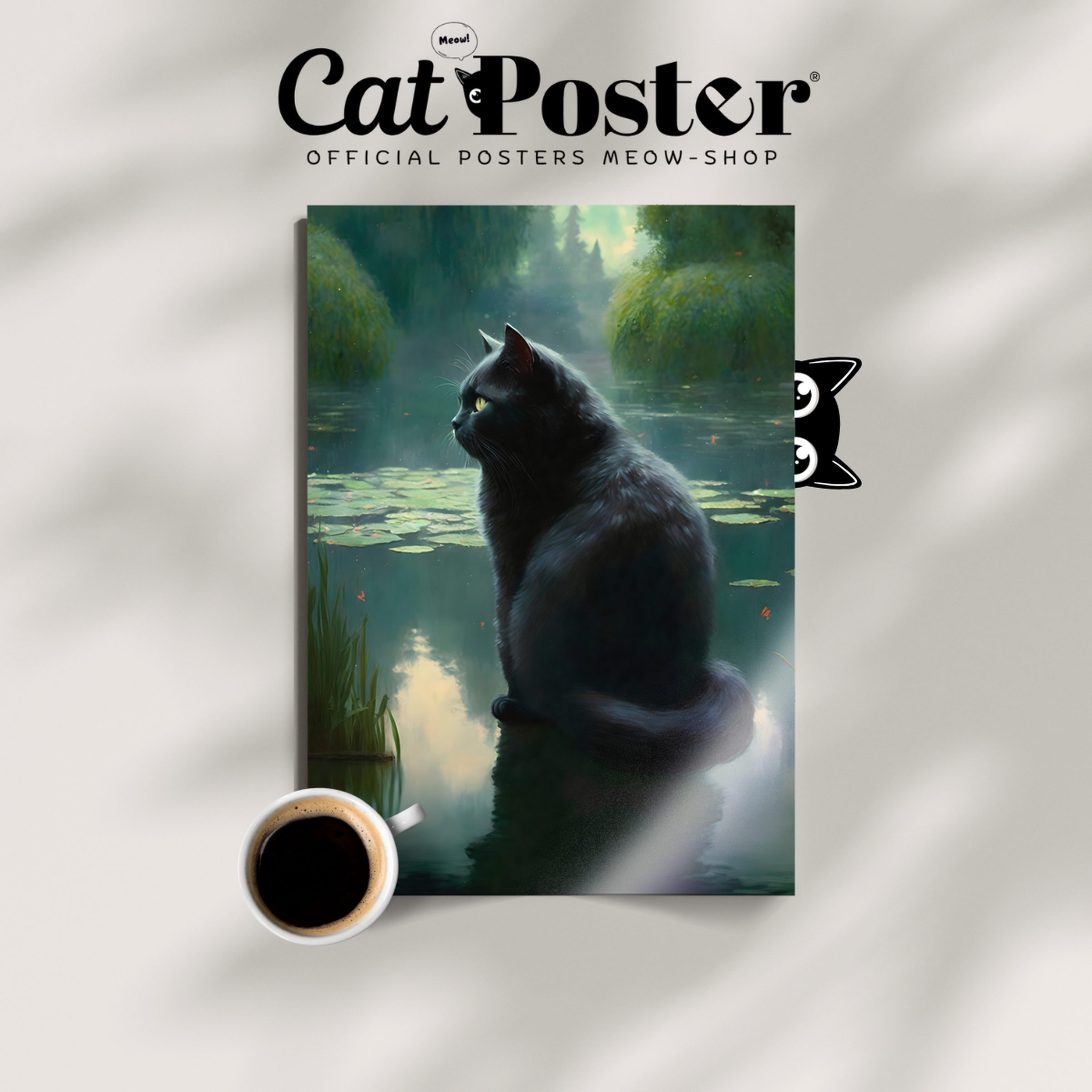 Black Cat By The Lake