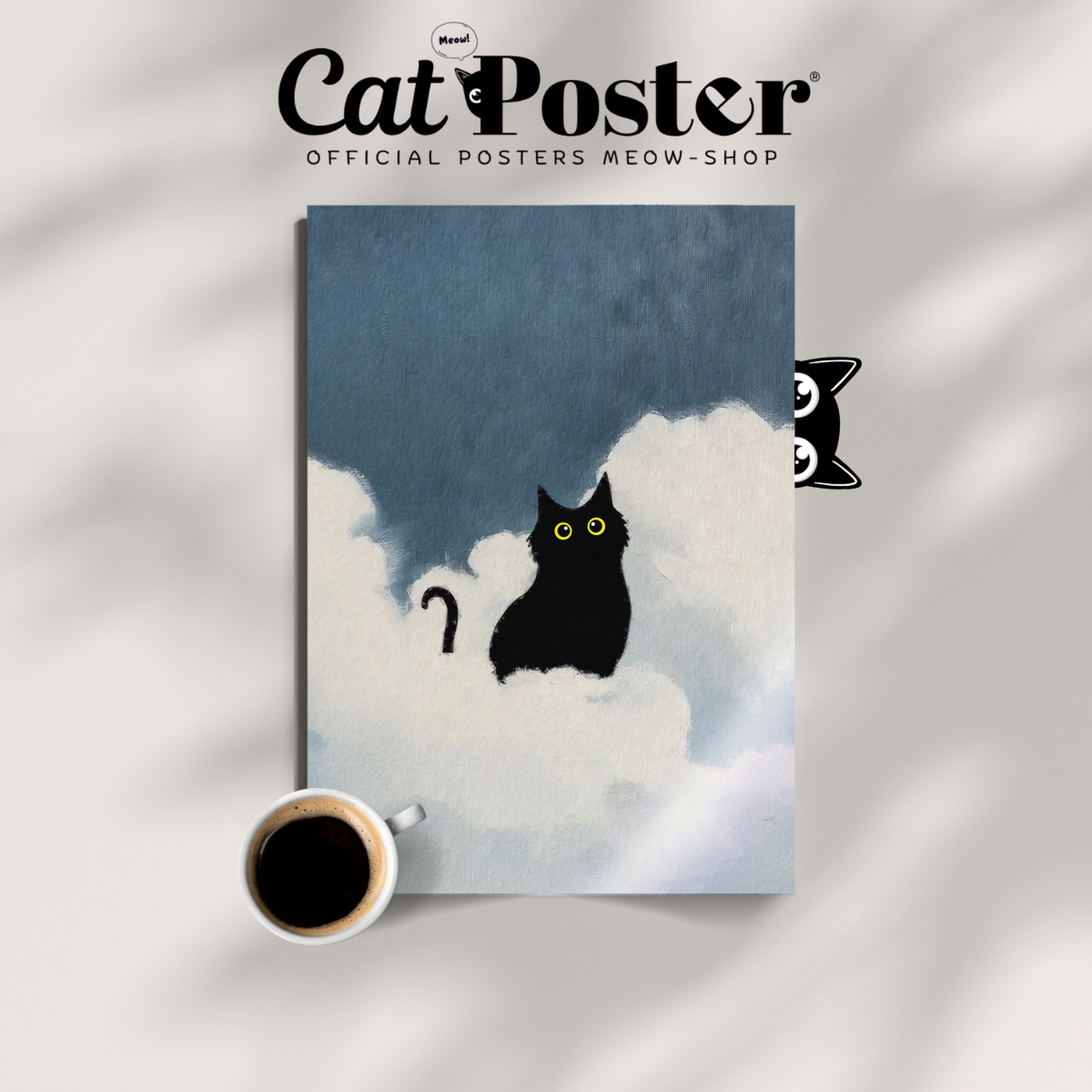 Black Cat In The Clouds 1 3