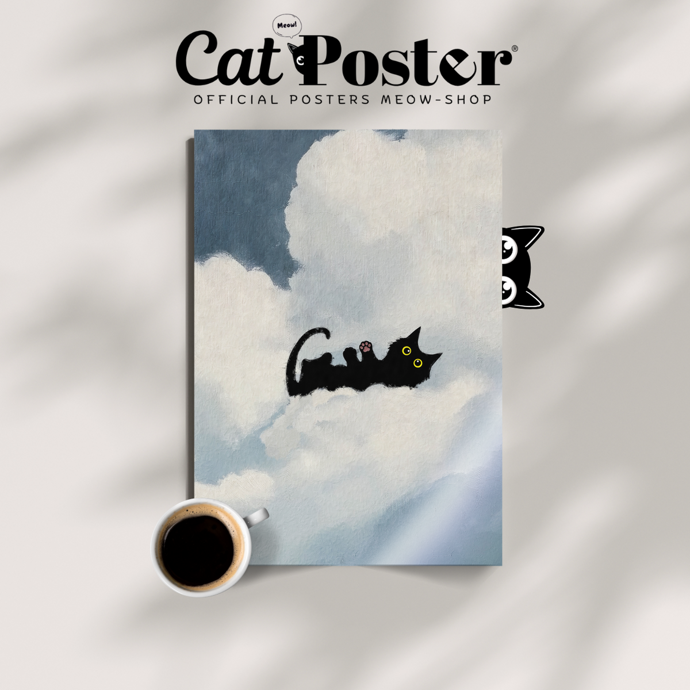 Black Cat In The Clouds 2 3