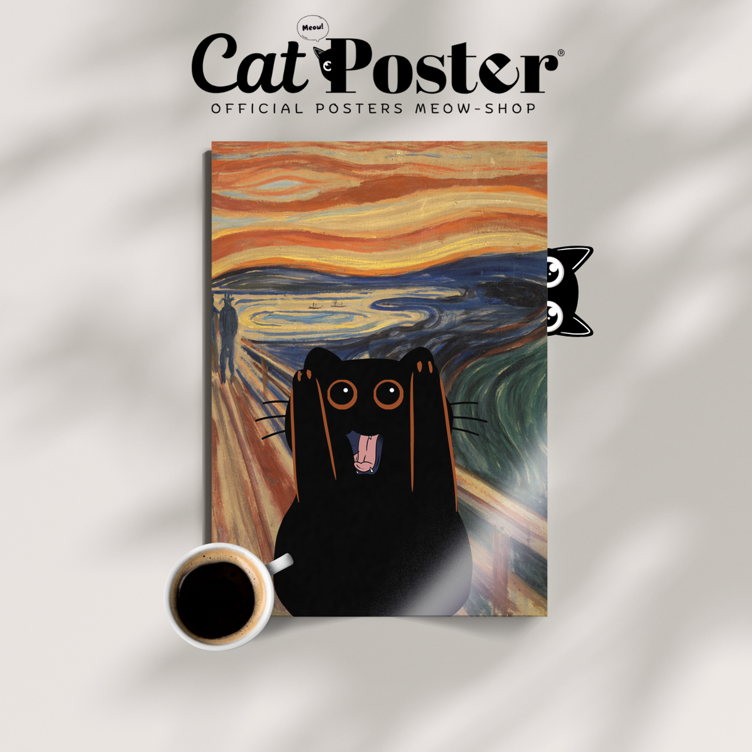 Black Cat Scream X Van Gogh