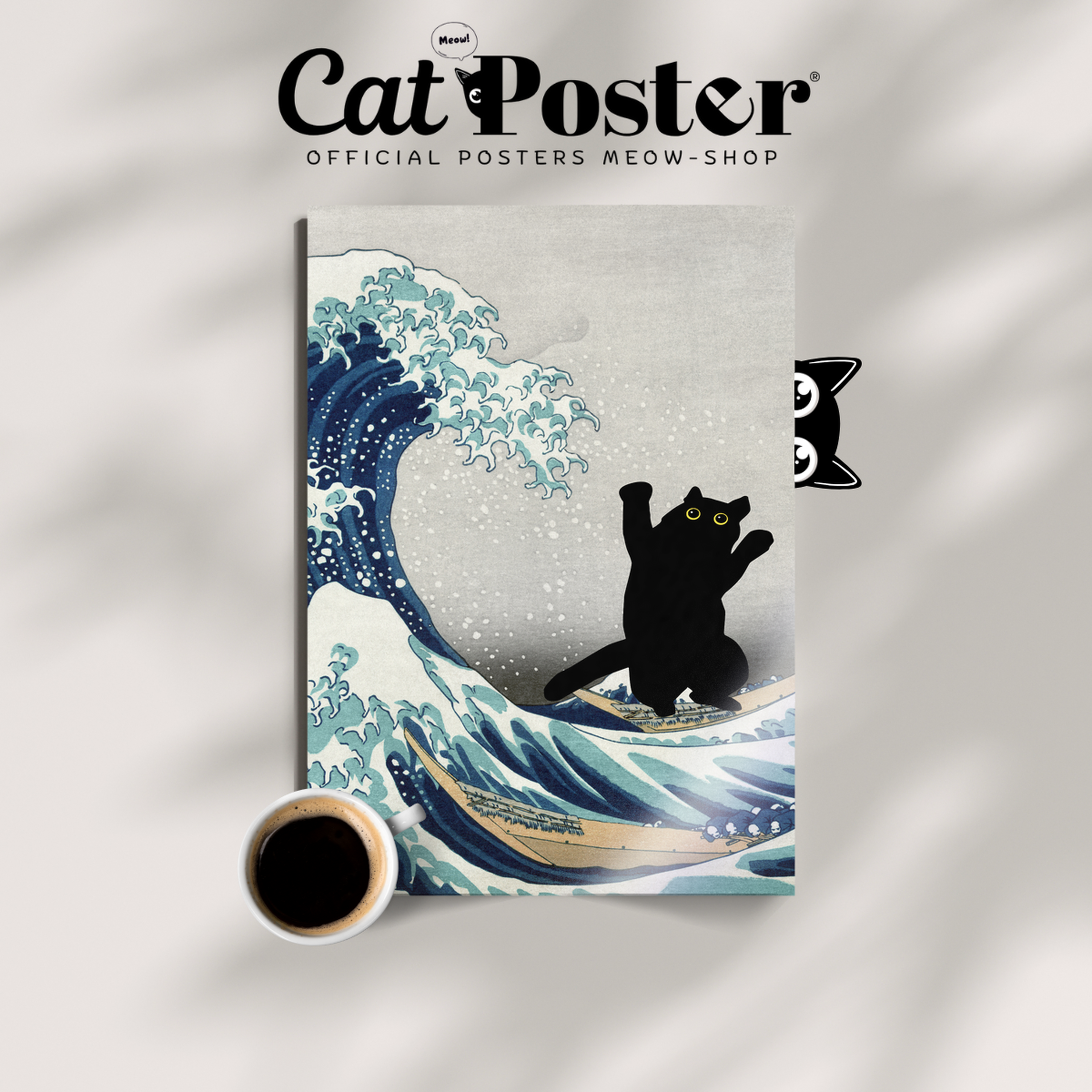 Black Cat X Katsushika Hokusai