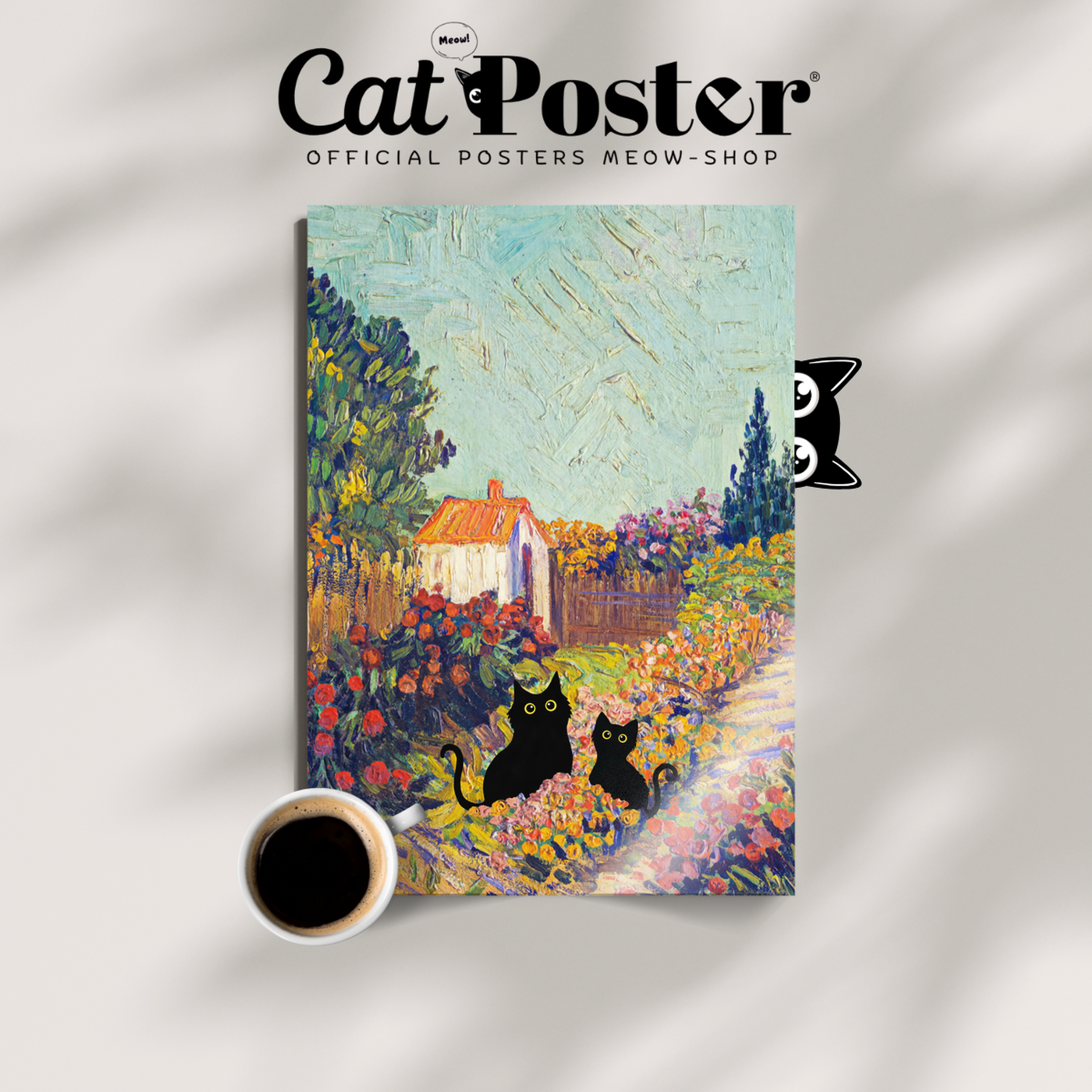 Cat In Van Gogh Provencal