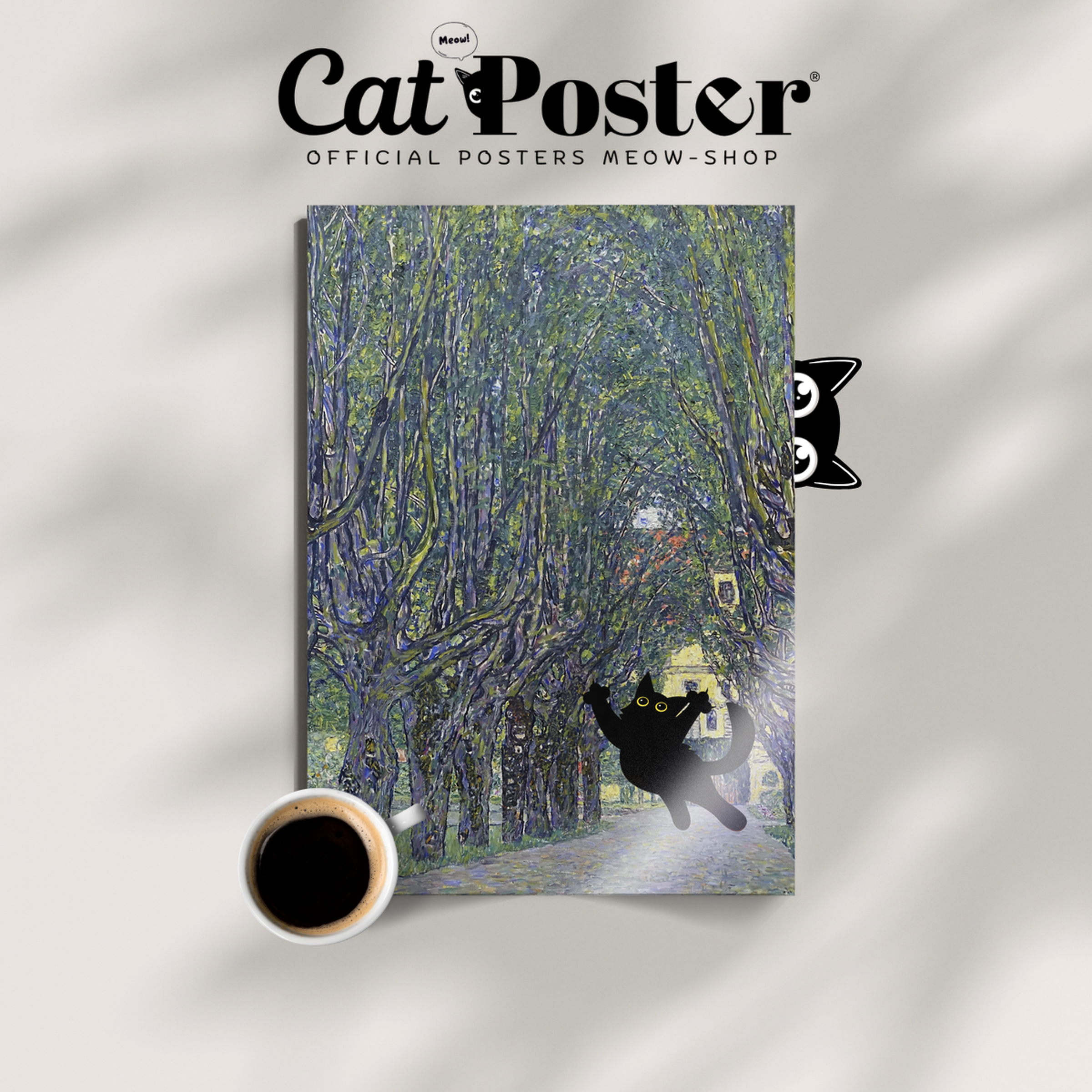 Cat Jump X Klimt The Avenue In The Park