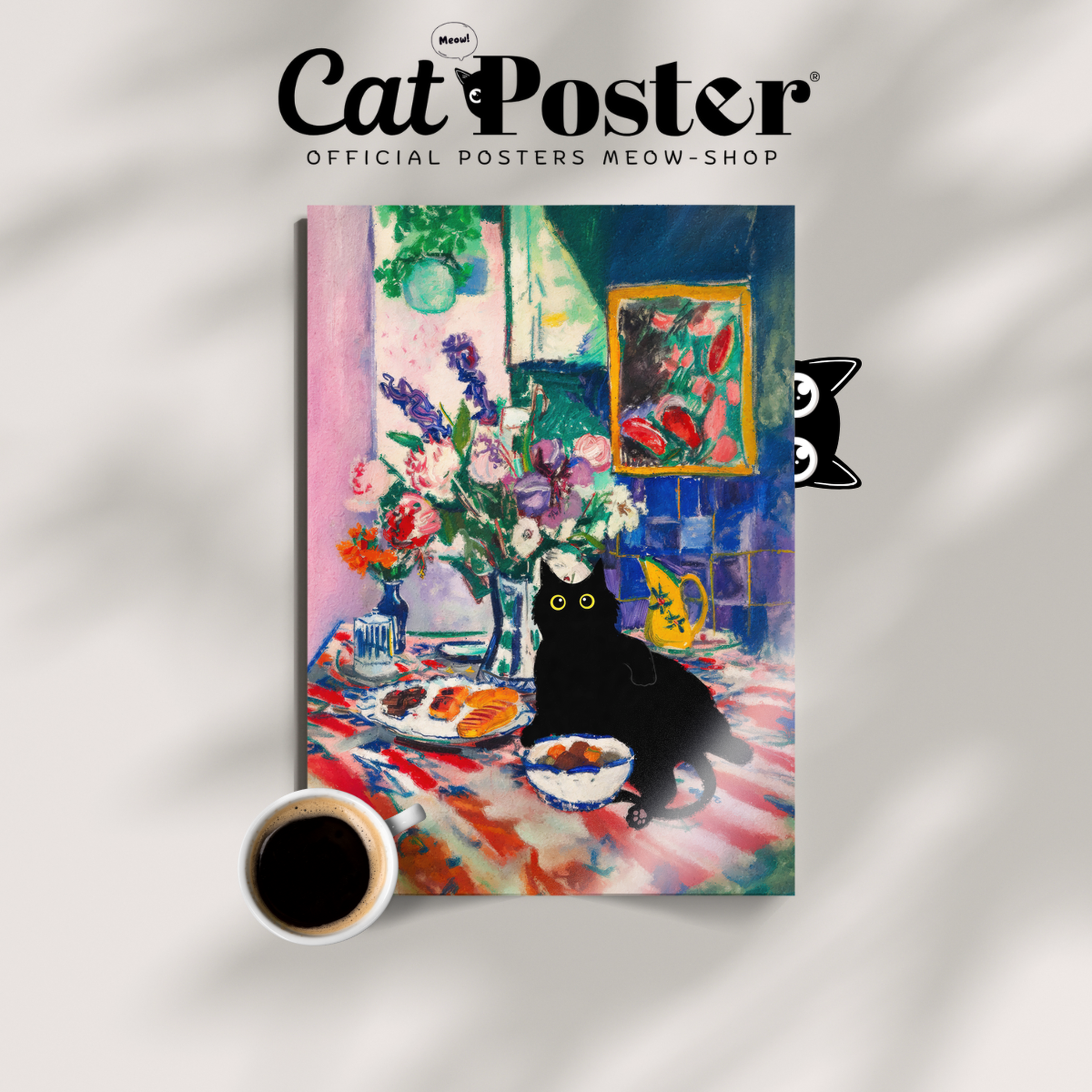 Cat Matisse Blue Interior