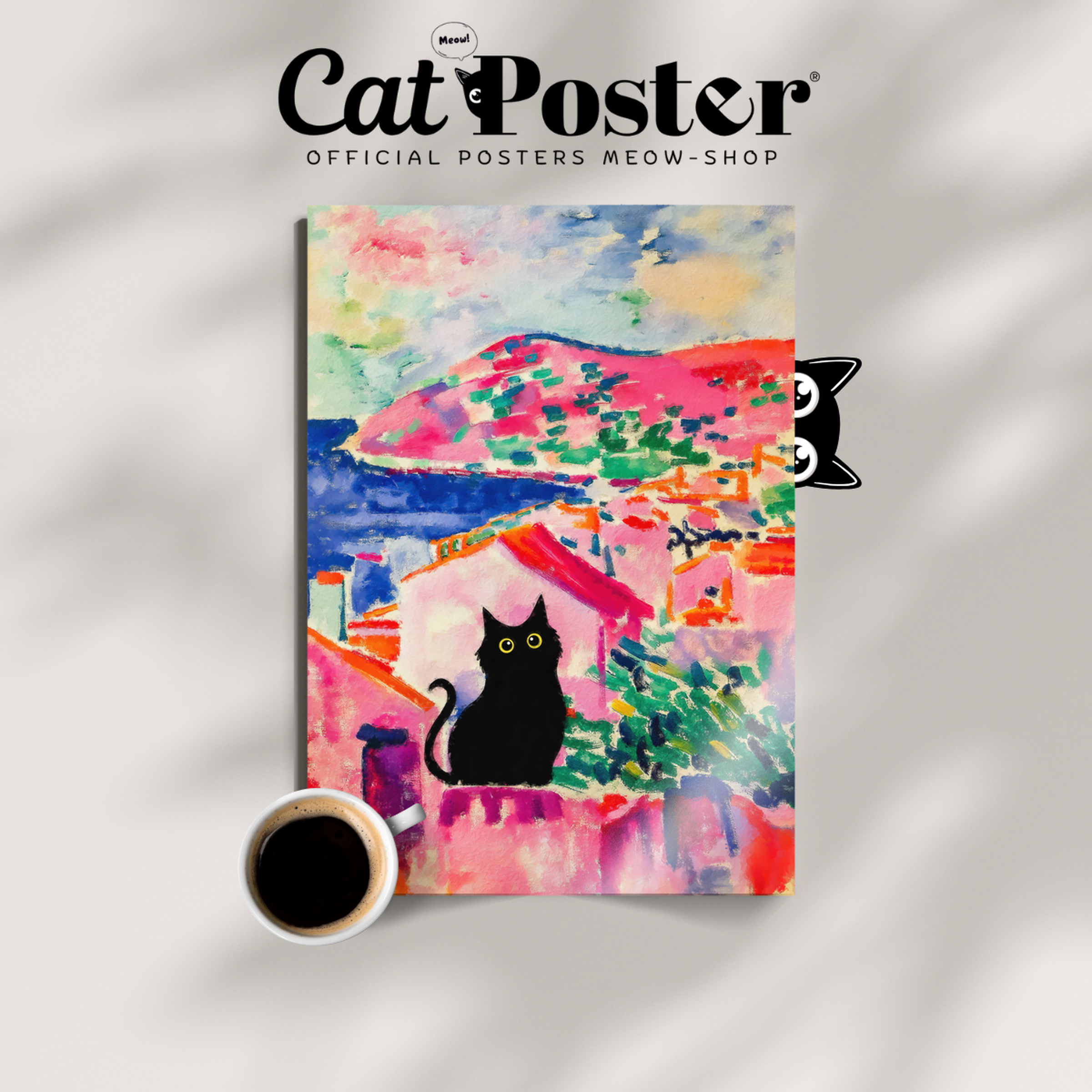 Cat Matisse Mediterranean Landscape