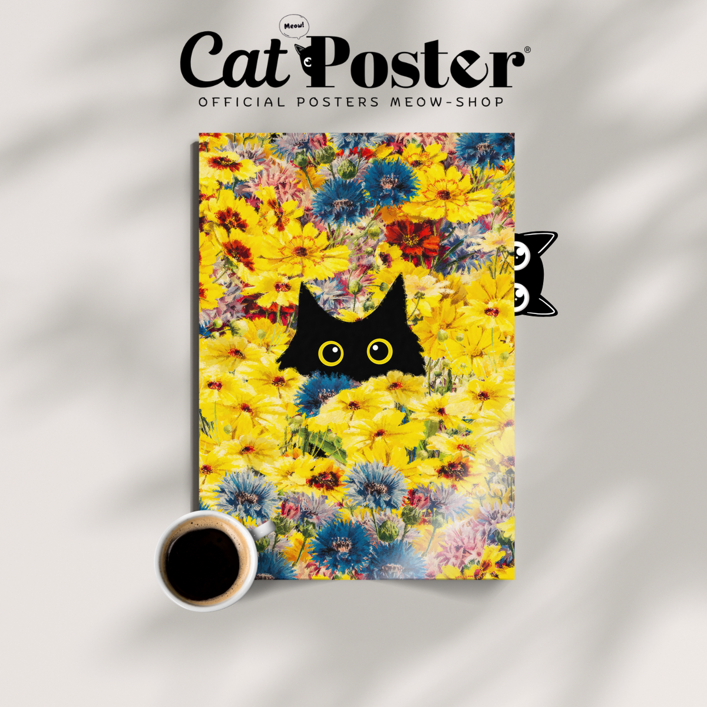 Cat Monet Chrysanthemums