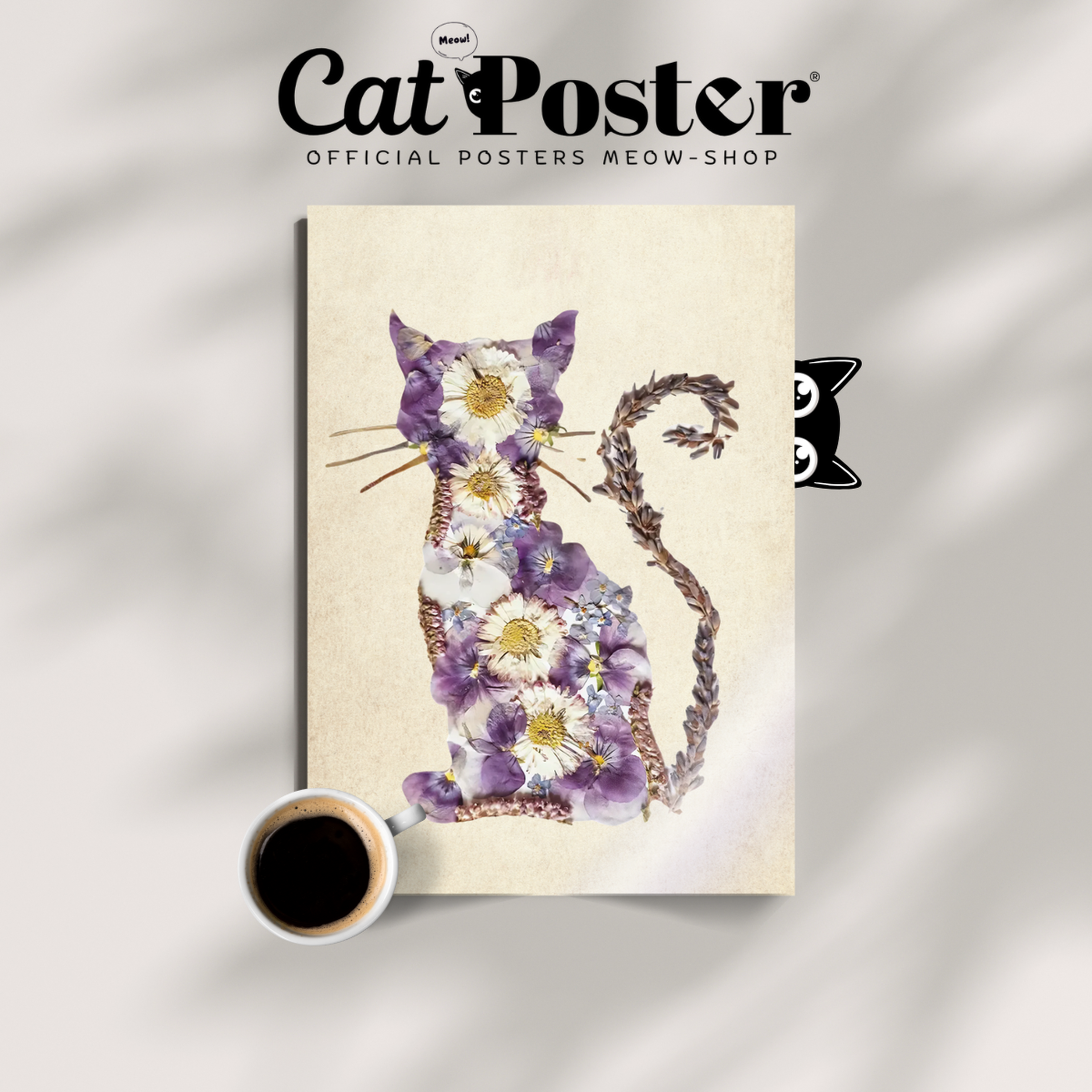 Cat Nature Flower 4 6