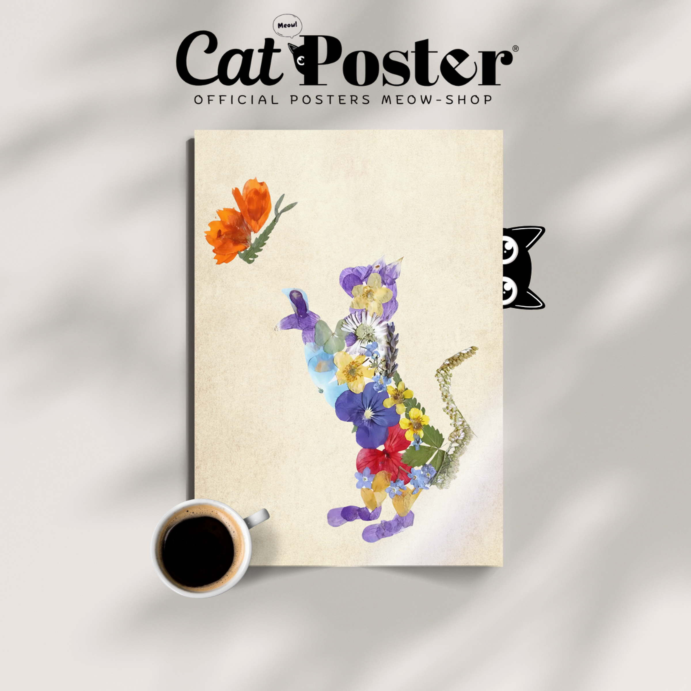 Cat Nature Flower 6 6