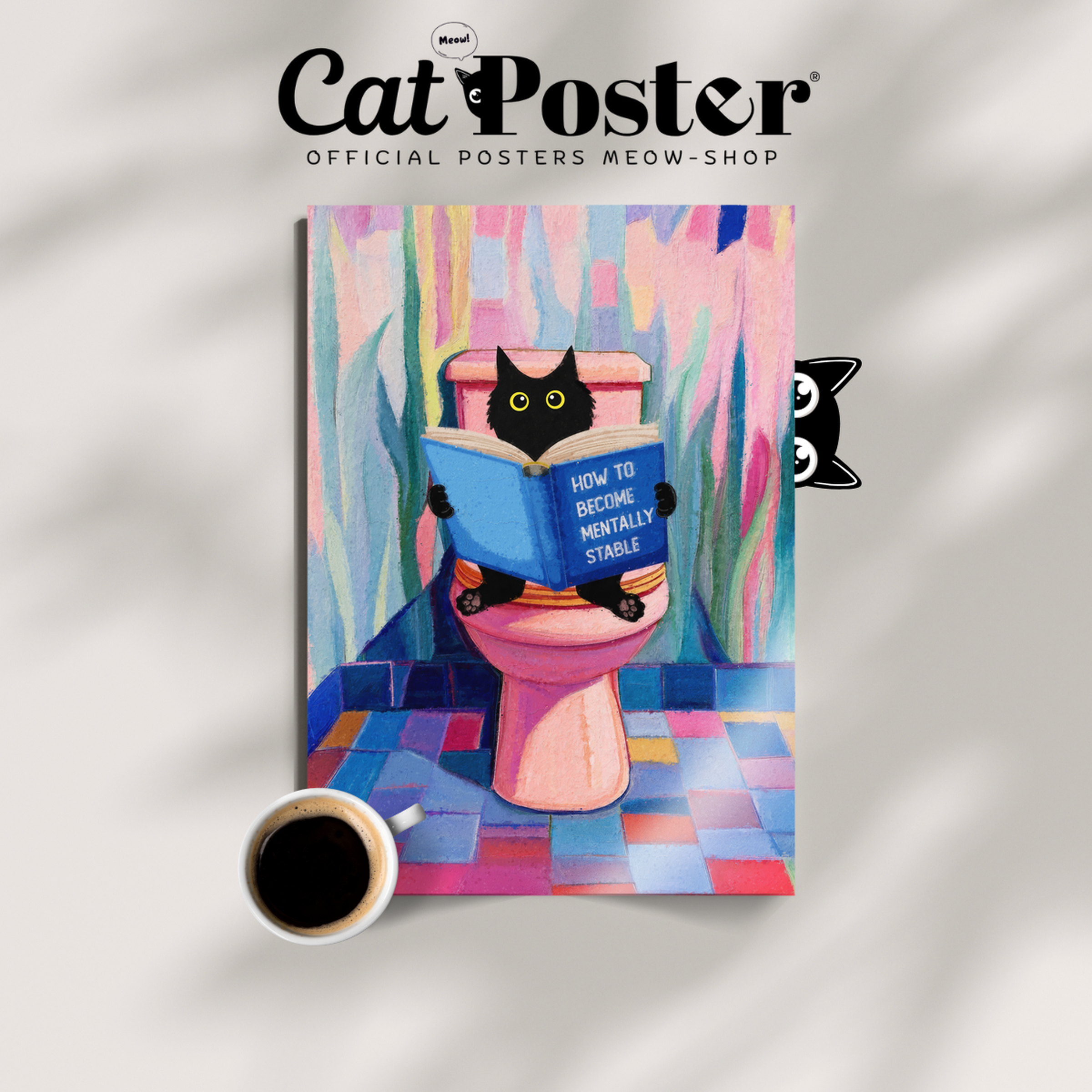 Cat Pop Art Toilet