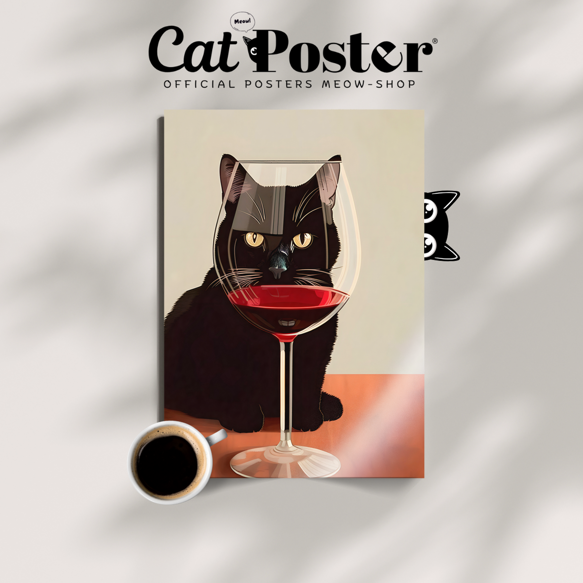 Cat Wine Reflect