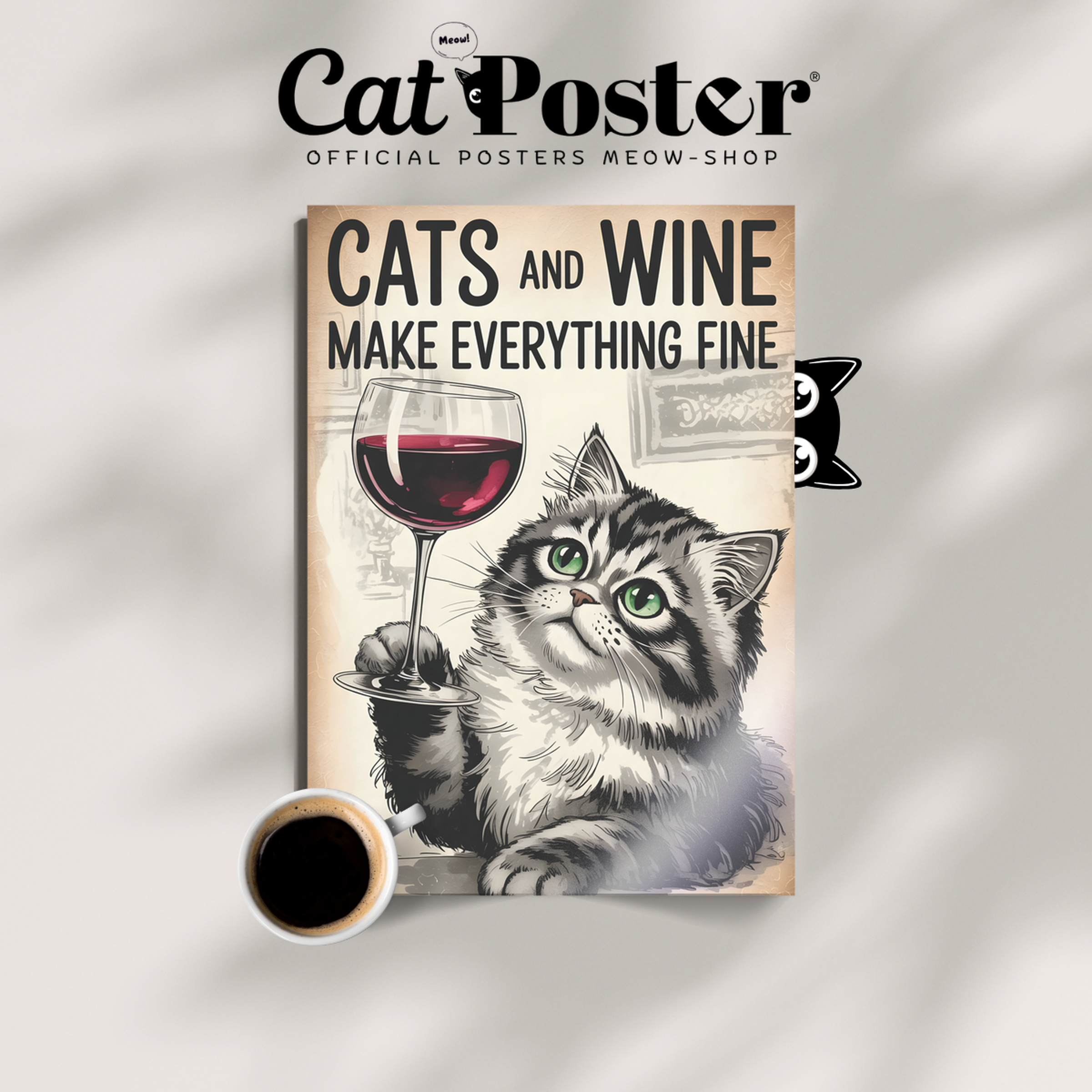 Cats Wine Everything Fine