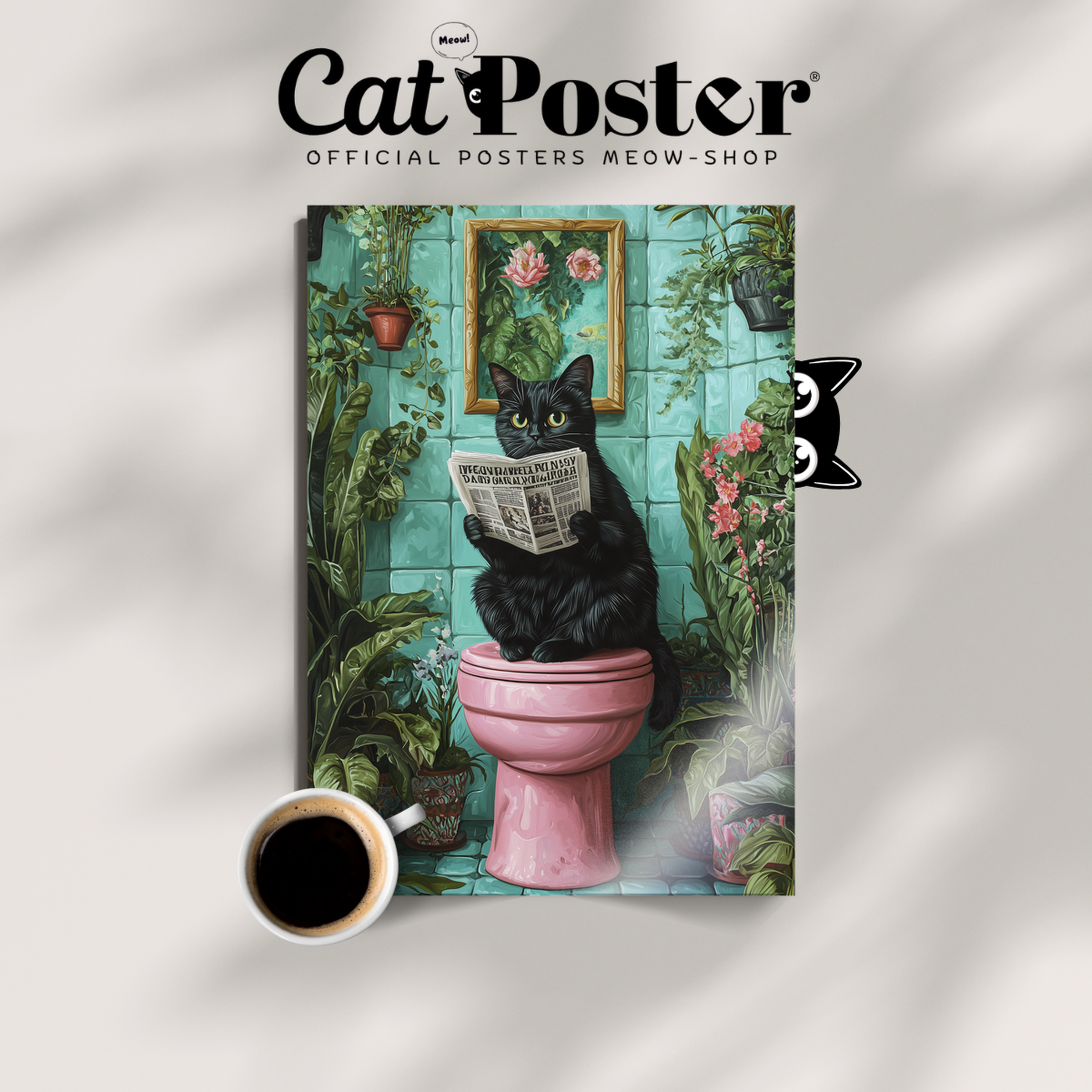 Cozy Cat Bathroom Reader