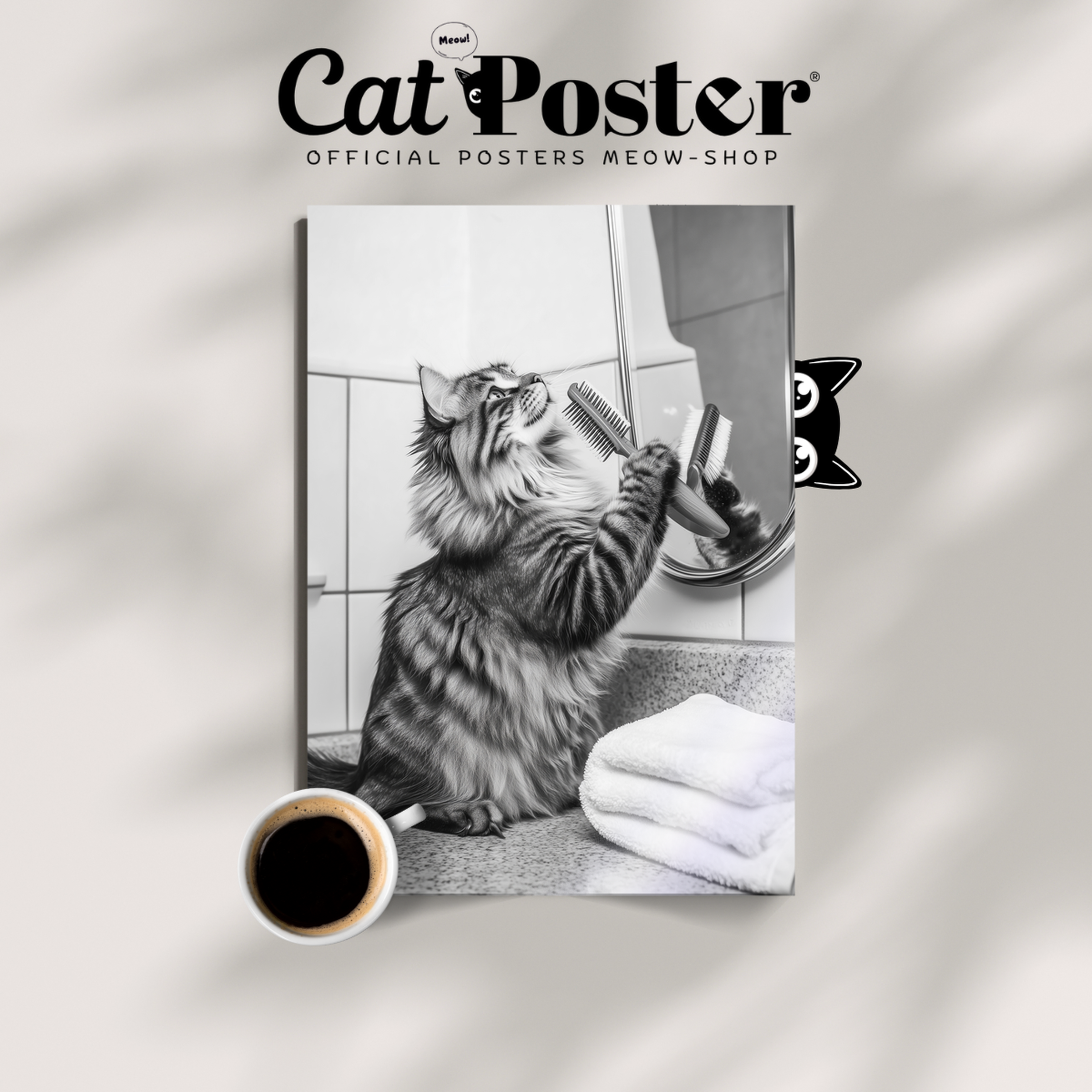 Cozy Cat Bathroom Singer