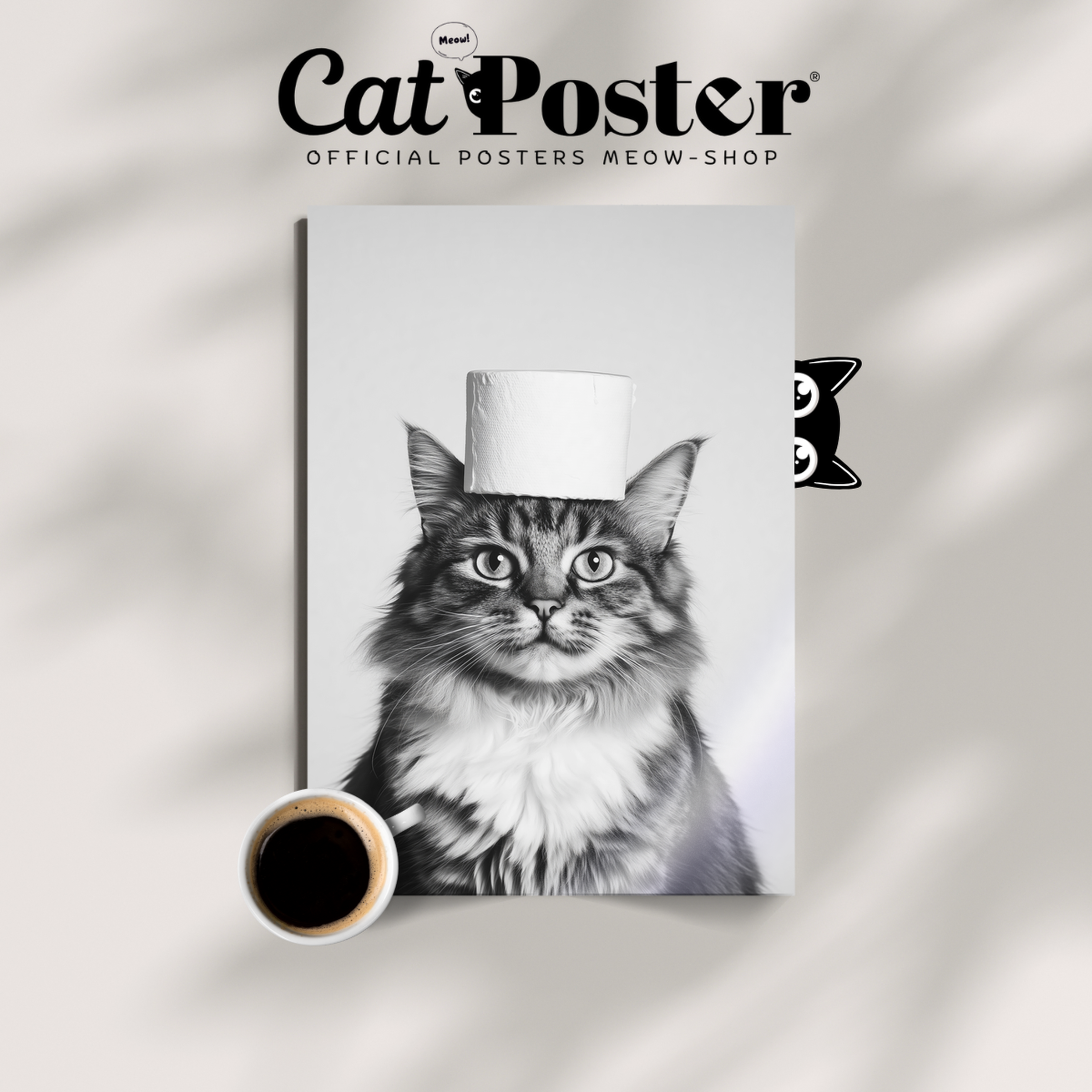 Cozy Cat Paper Roll Hat