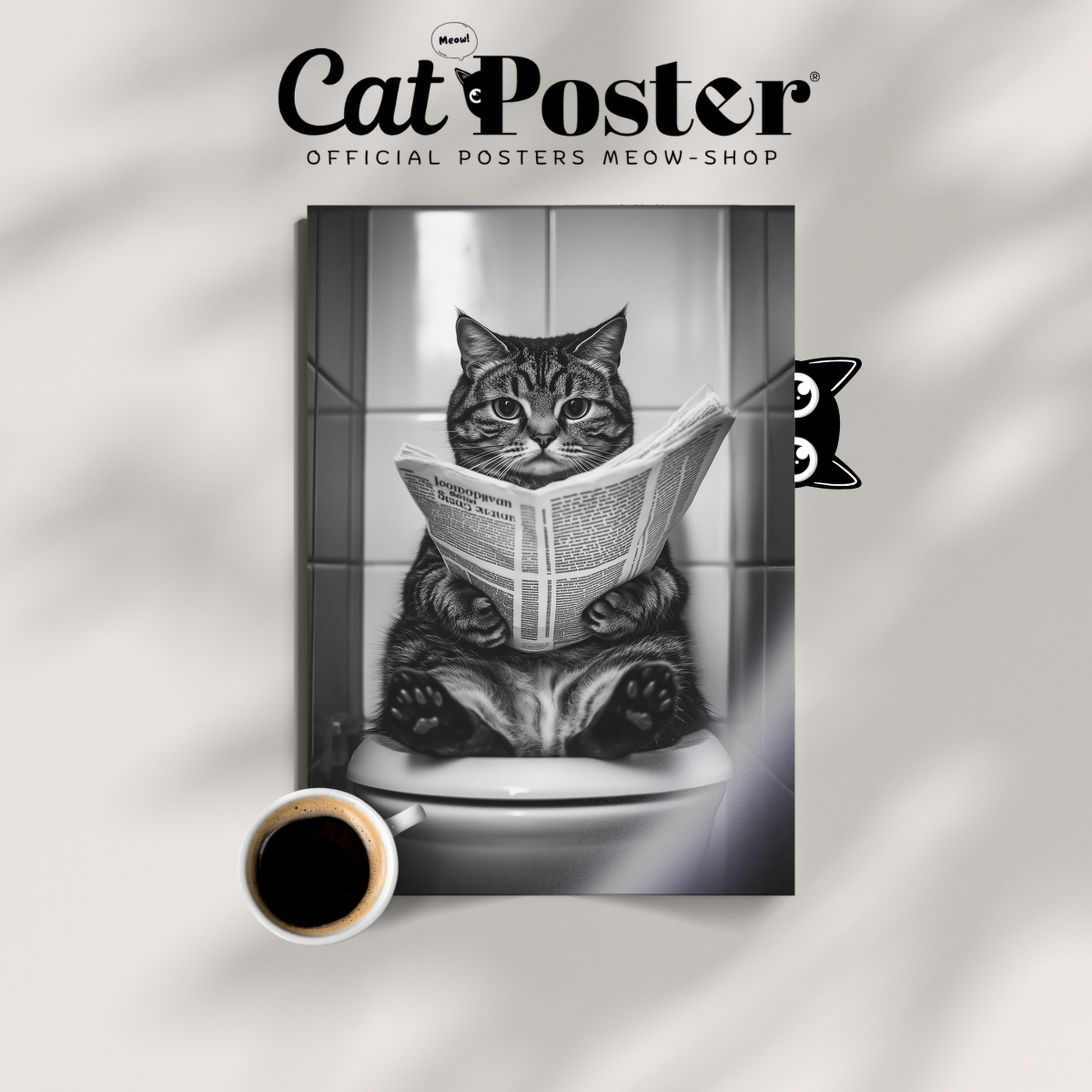 Cozy Cat Toilet Newspaper