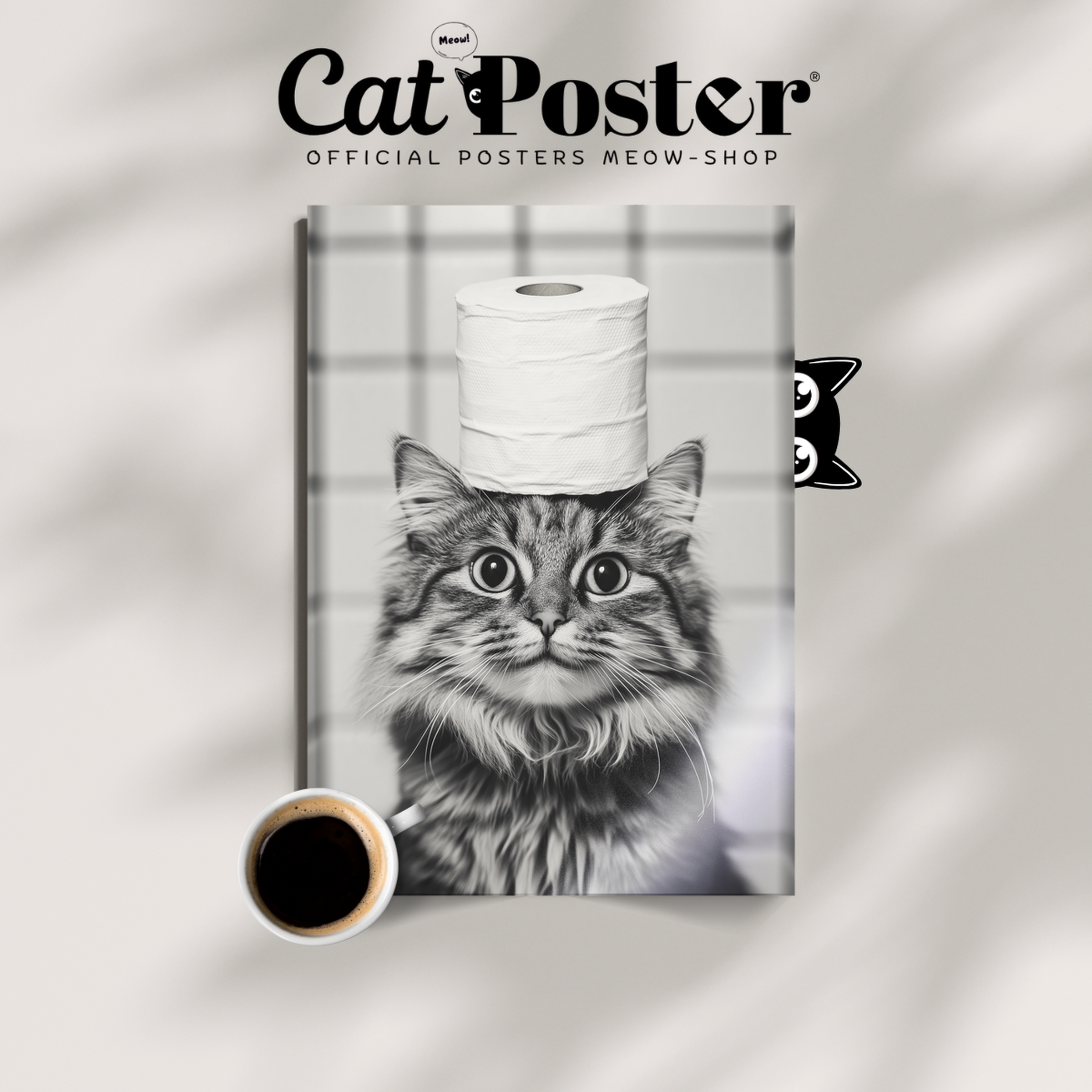 Cozy Cat Toilet Paper Crown