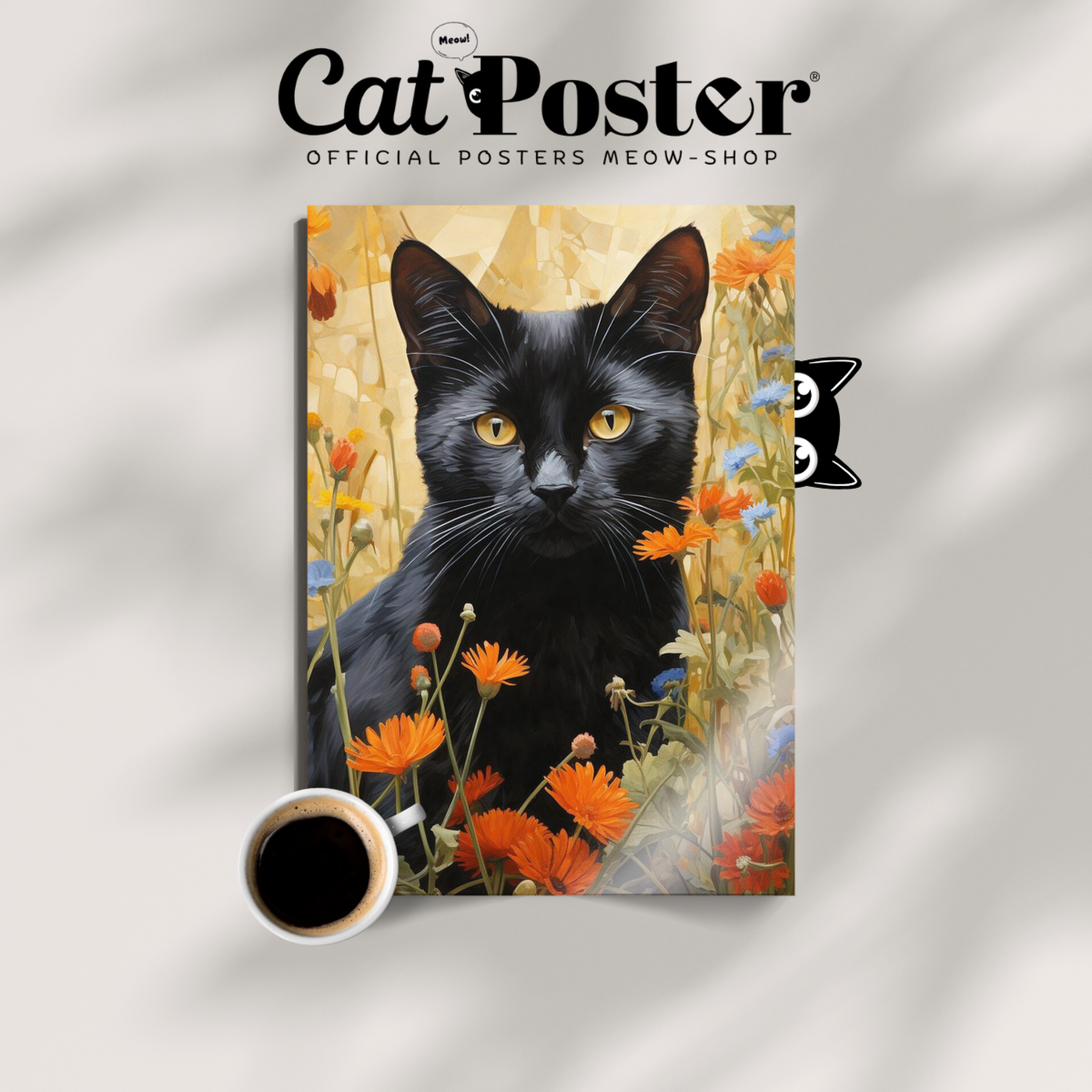 Golden Gaze Cat