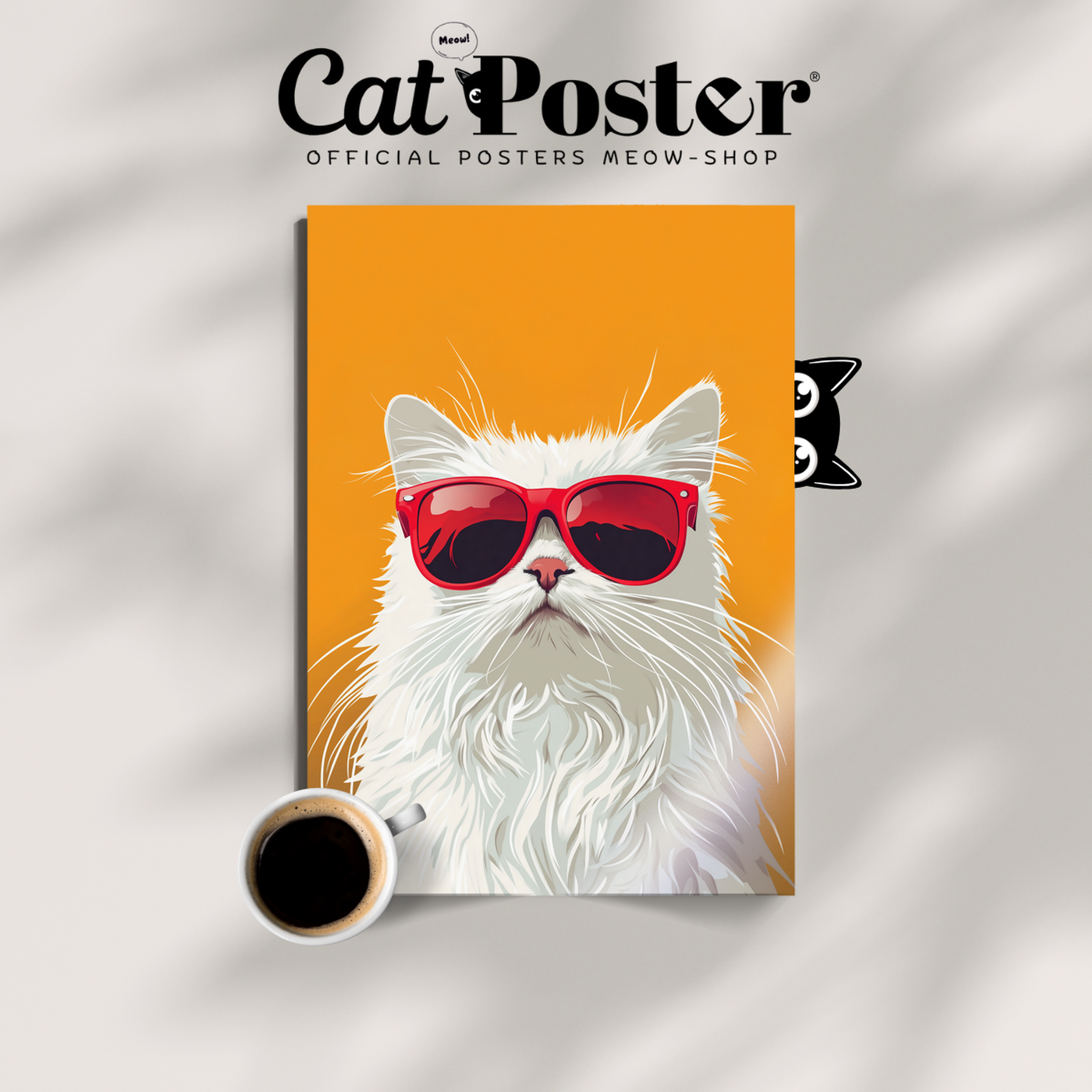 Groovy Fluffy Cat Orange