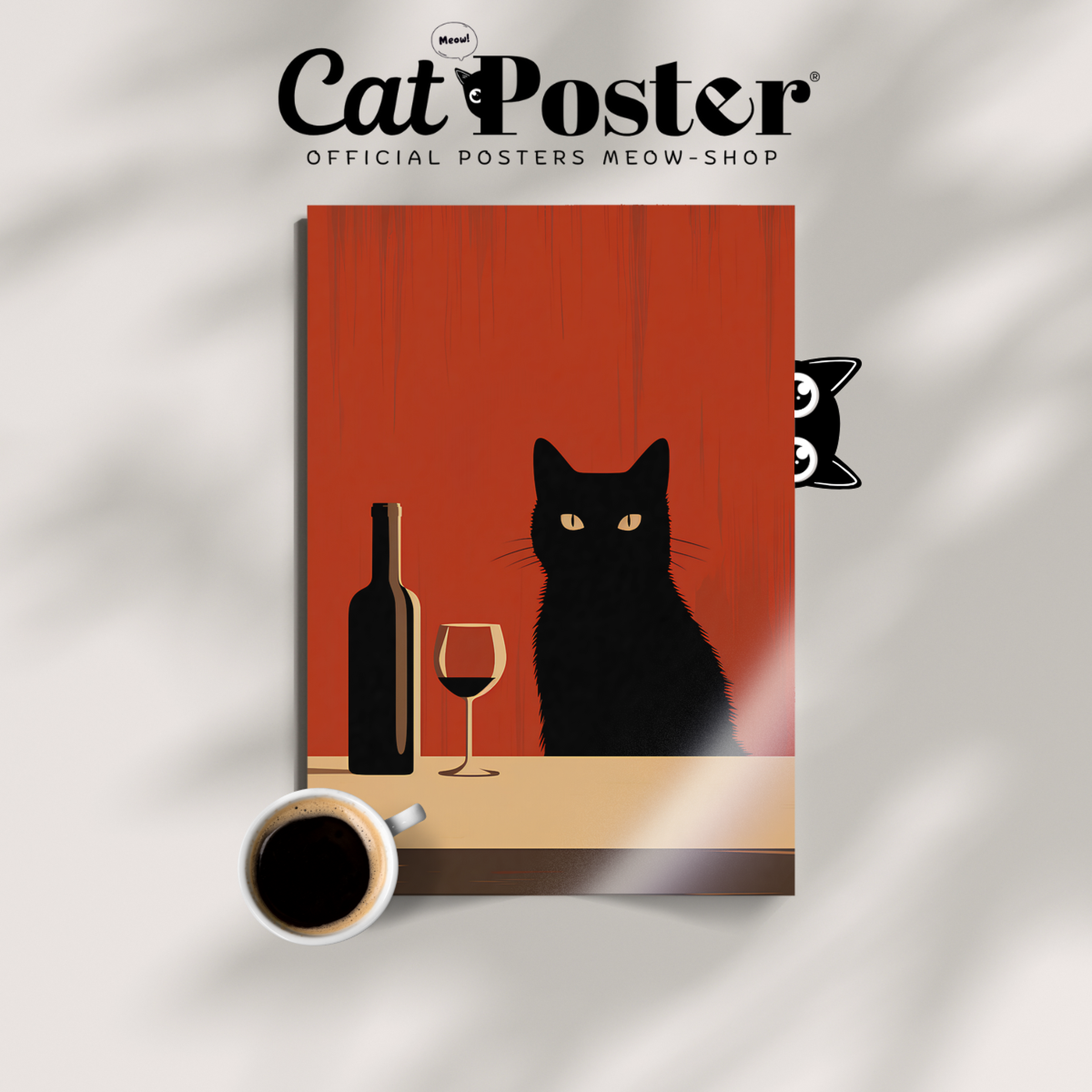 Minimalist Wine Cat