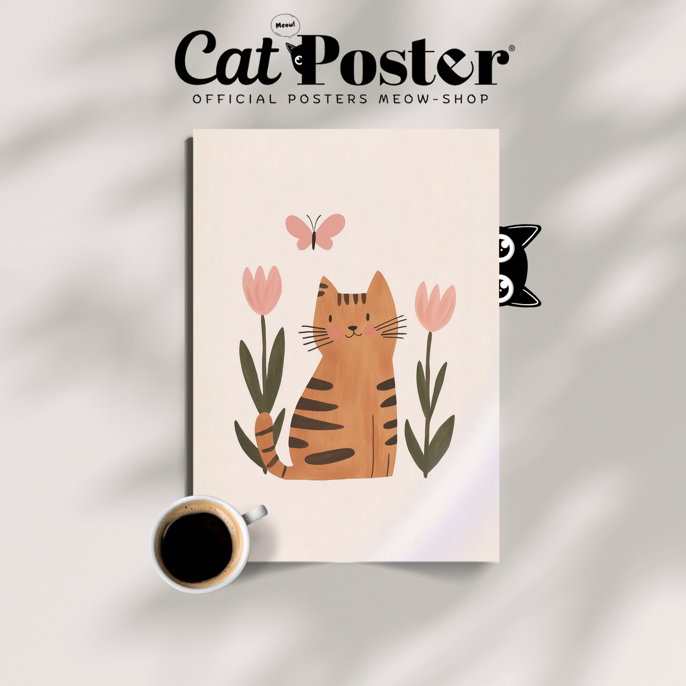 Pop Cat Butterfly Garden