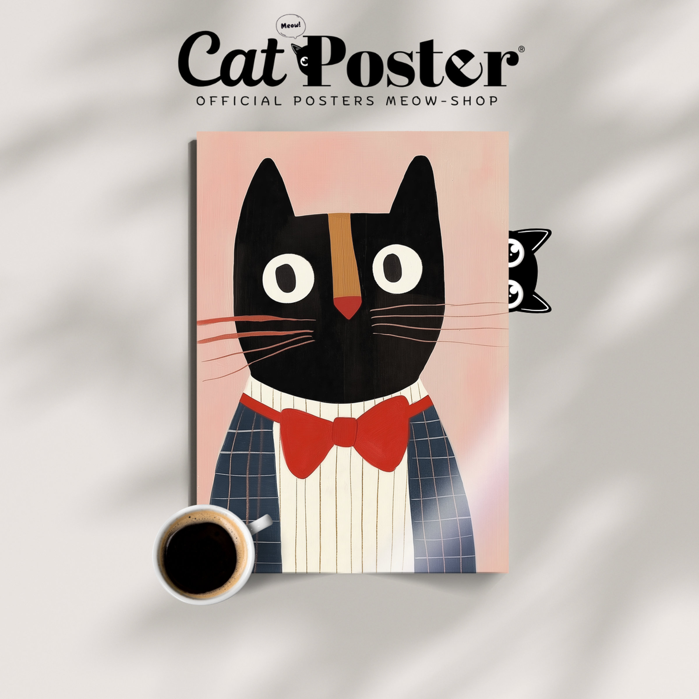 Pop Cat Gentleman Check