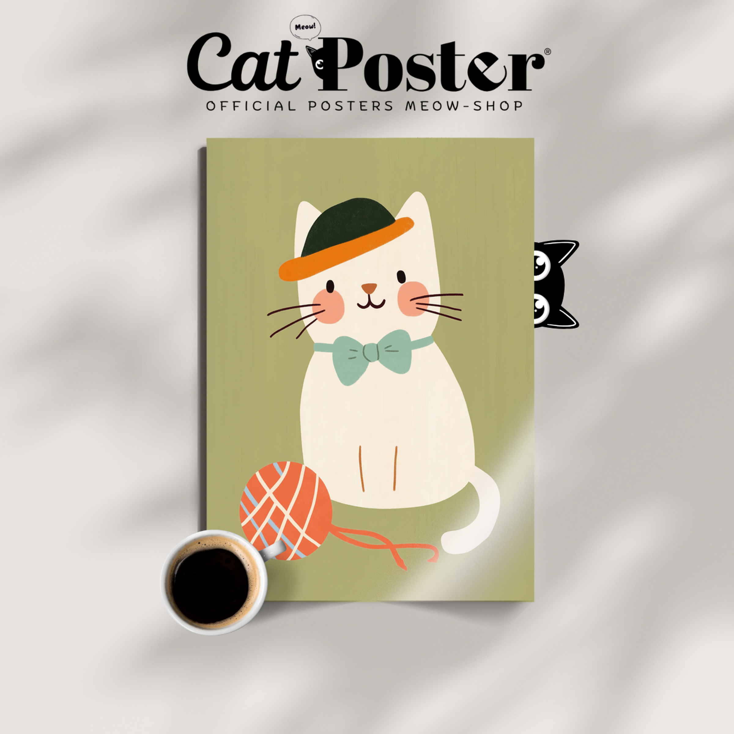 Pop Cat Gentleman Hat