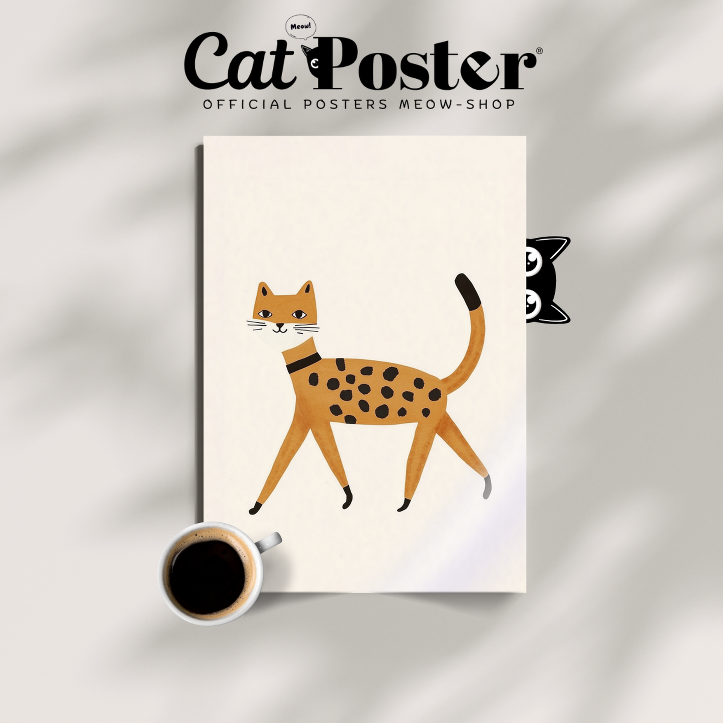 Pop Cat Golden Leopard