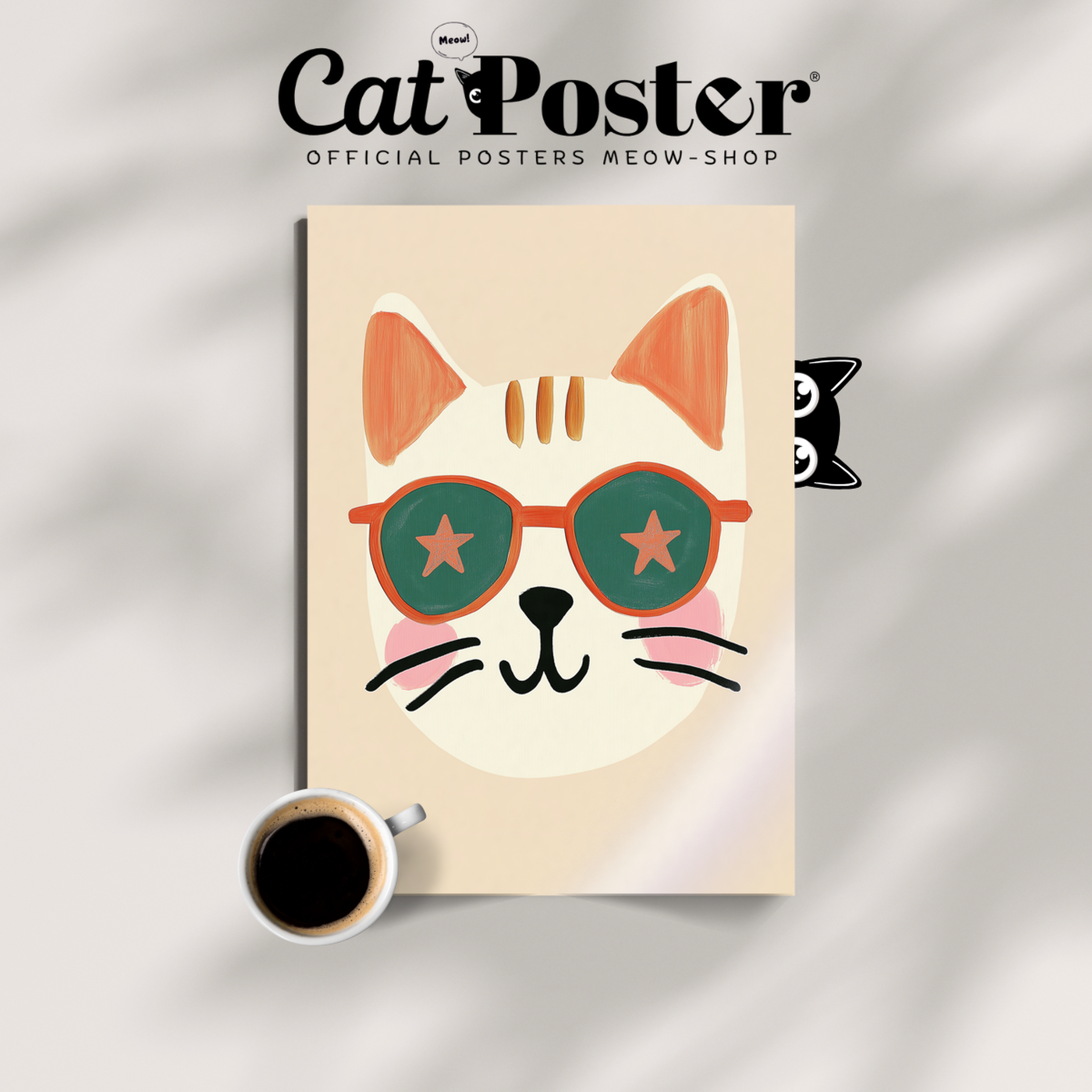 Pop Cat Star Glasses