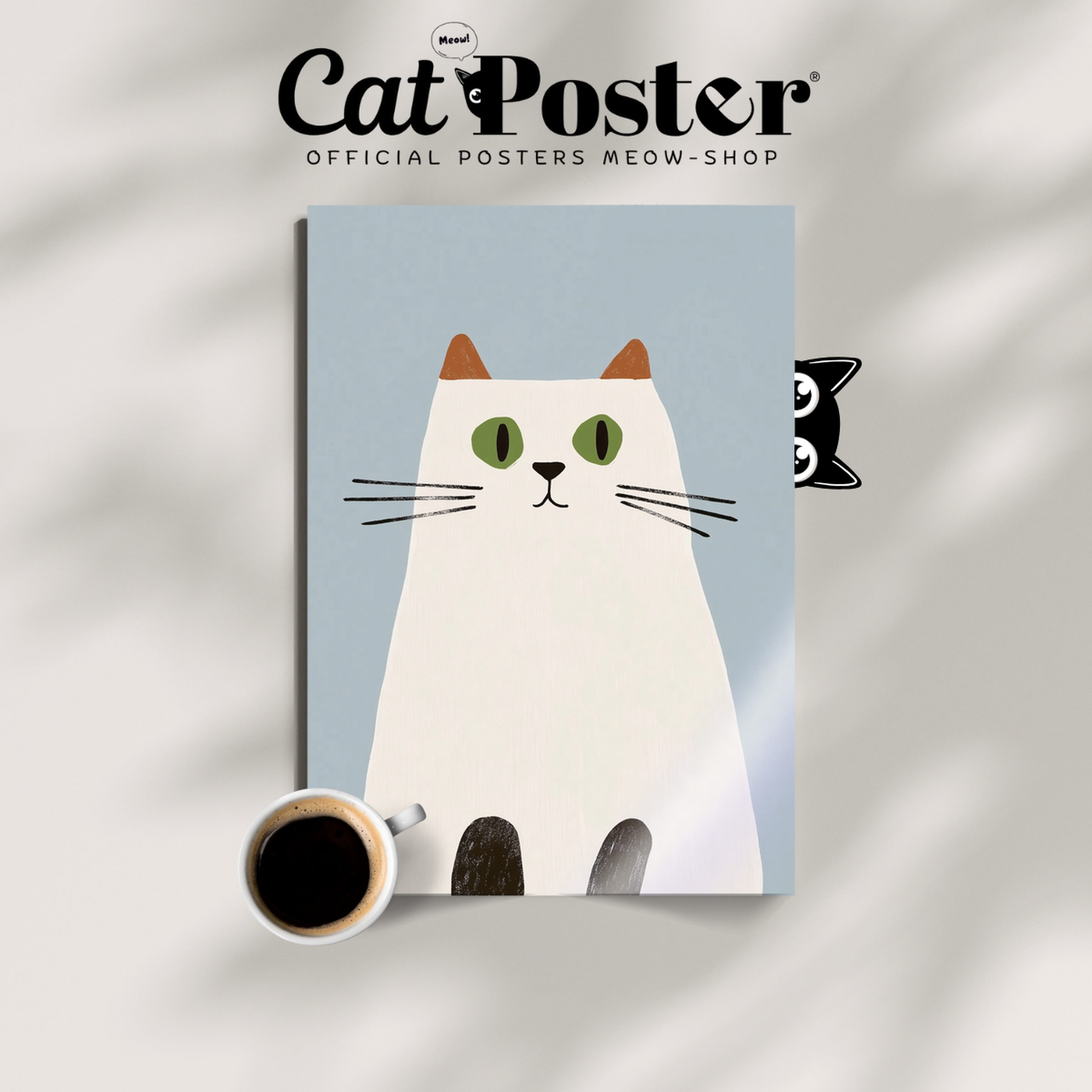 Pop Cat White Whiskers