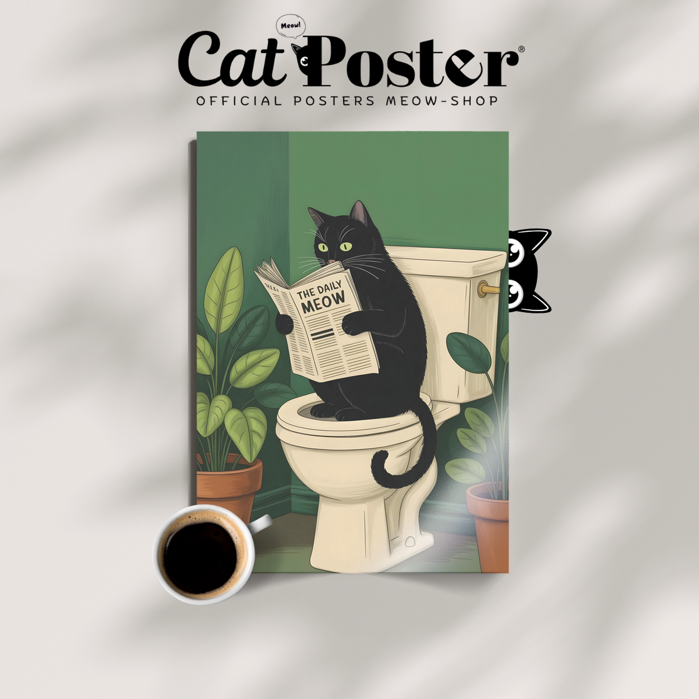 Toilet Reader Cat 2
