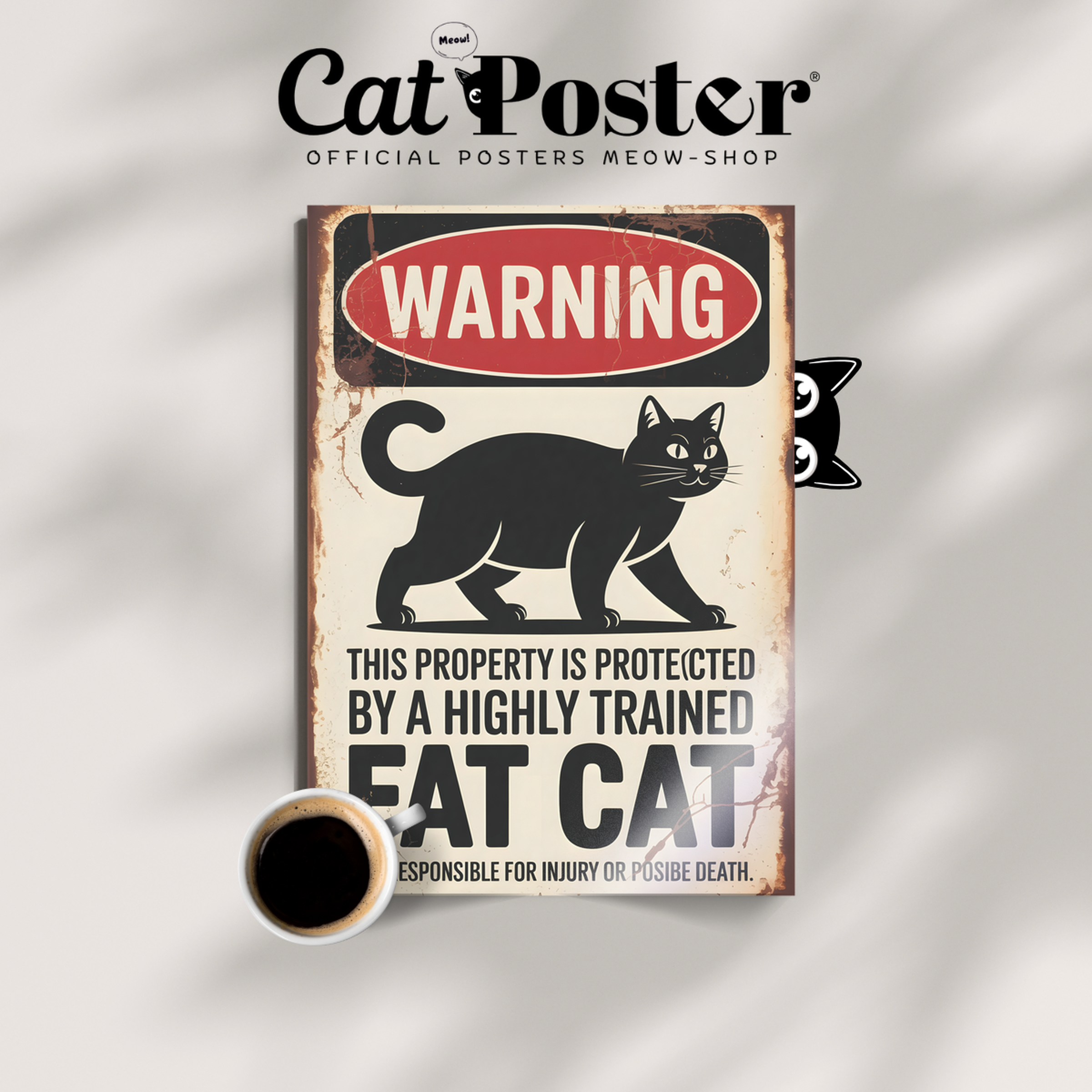 Warning Fat Cat
