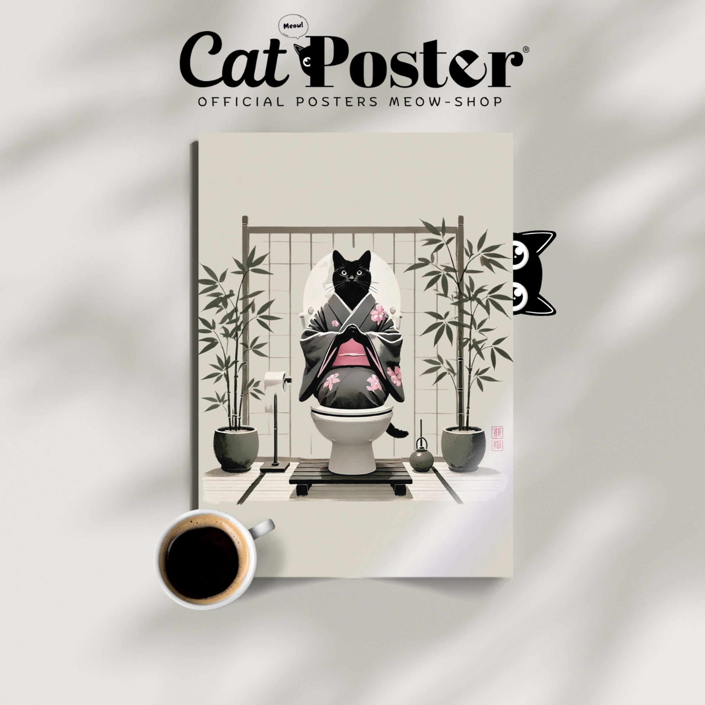 Zen Cat Bamboo Spirit