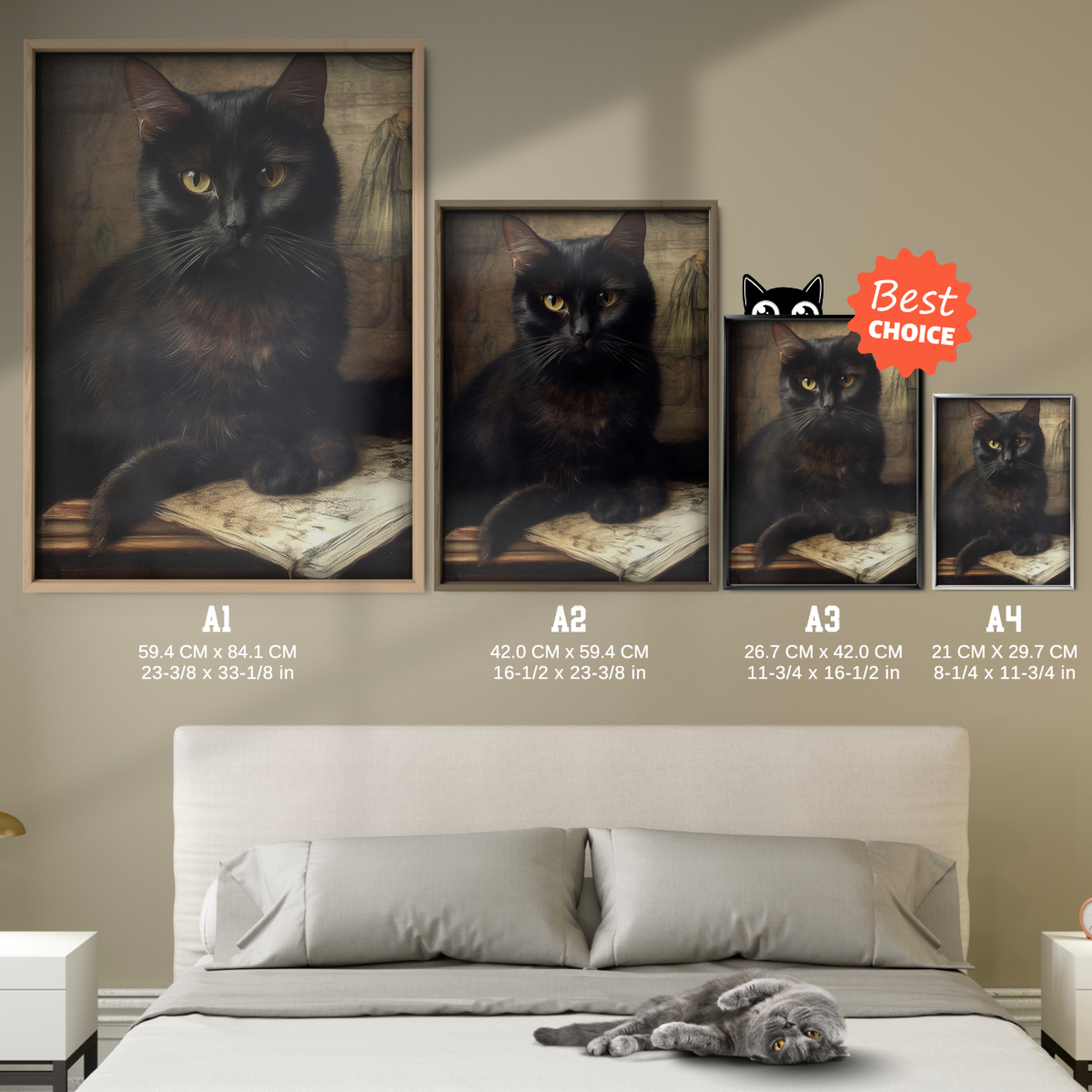 Artsy Cat Golden Gaze