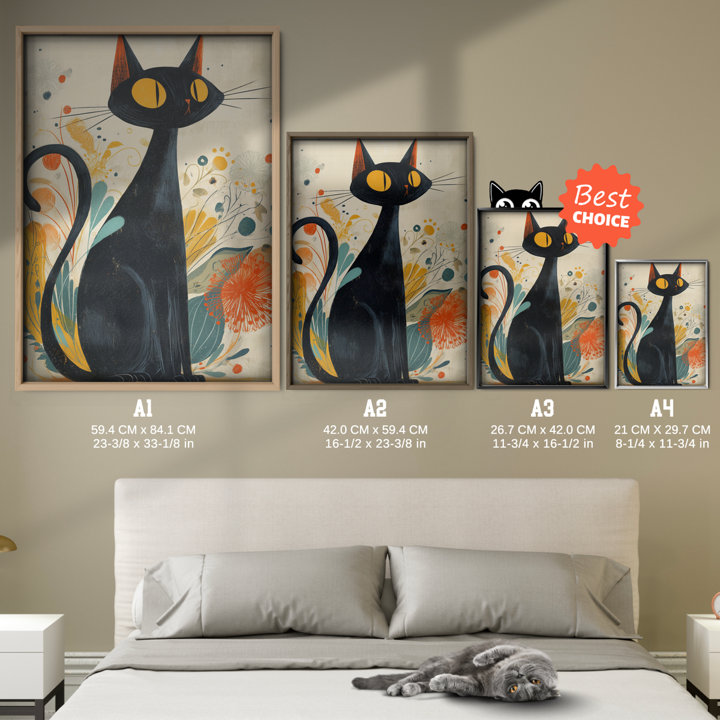 Atomic Cat Floral Swing