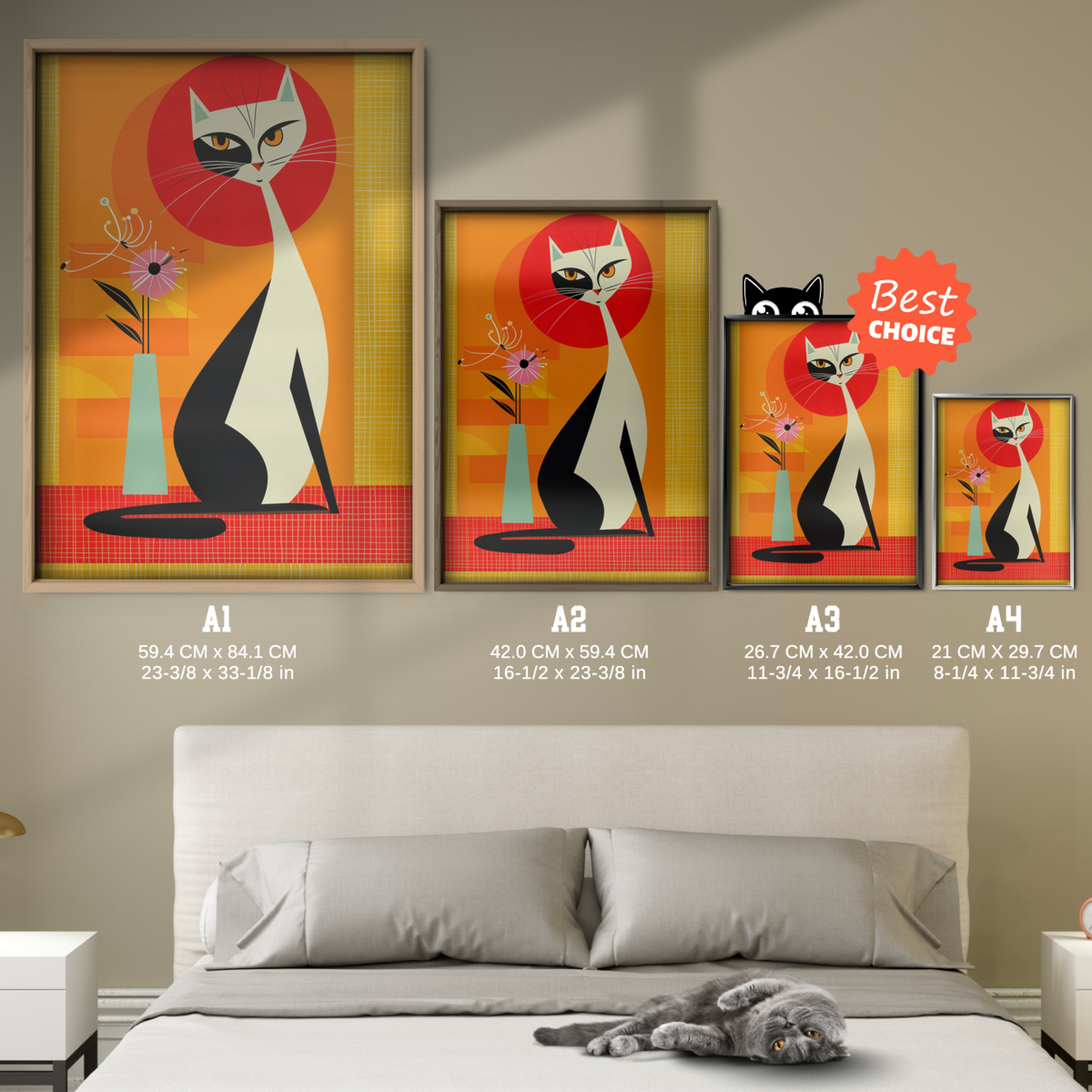 Atomic Cat Sunset Chic