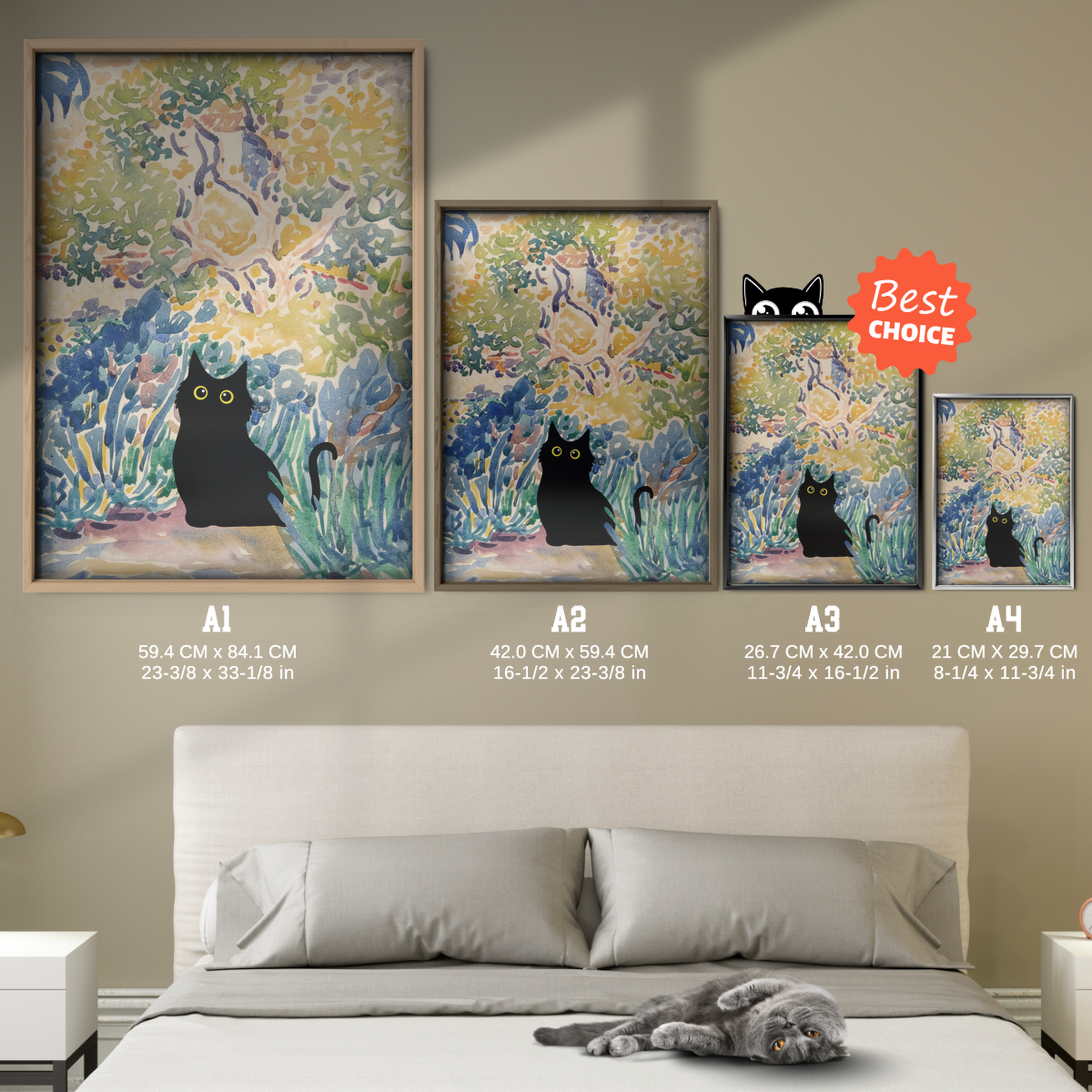 Black Cat In Courbet Field