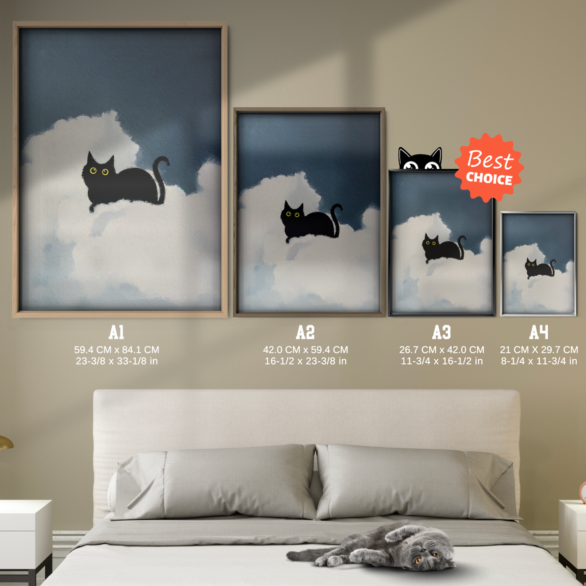 Black Cat In The Clouds 3 3