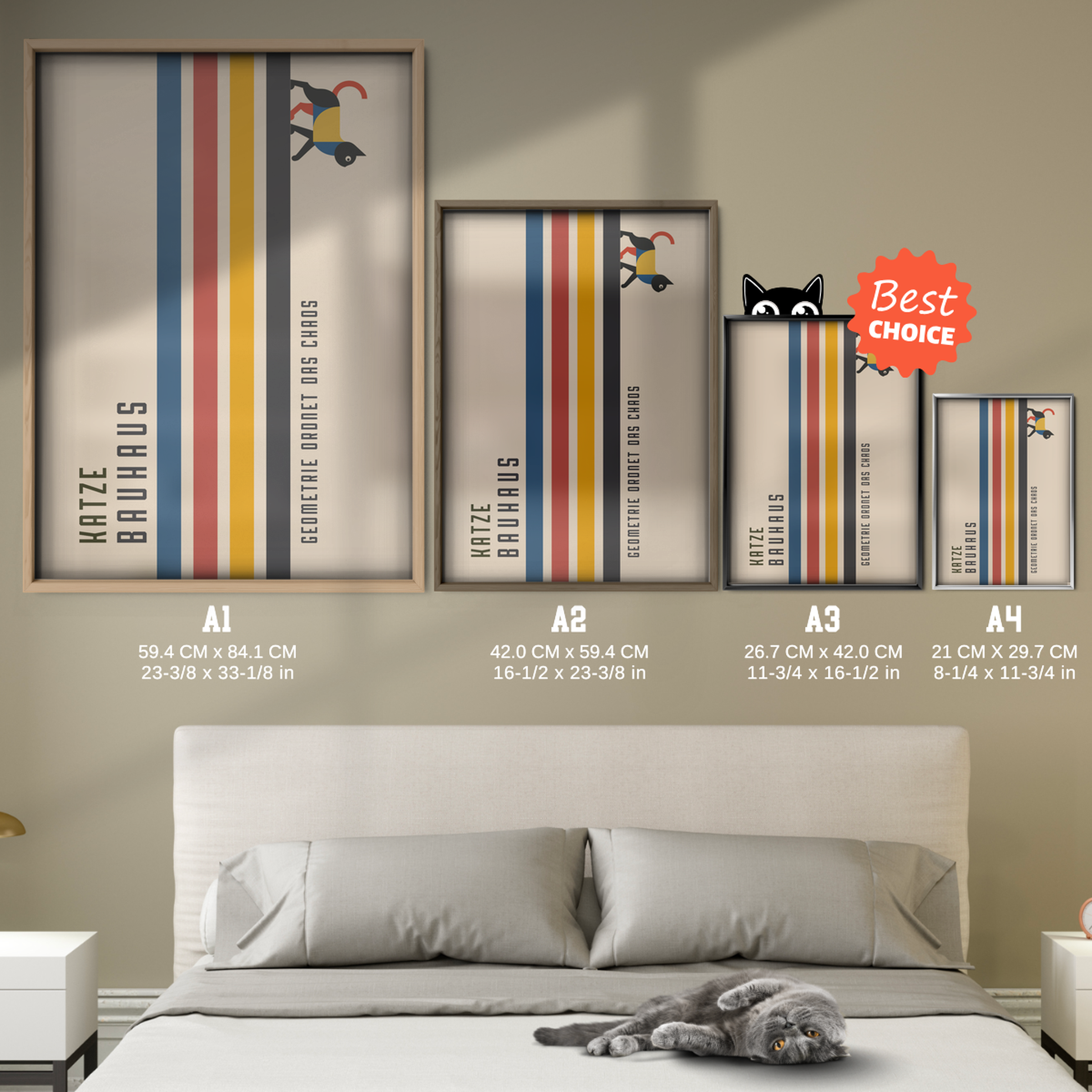 Cat Bauhaus Style